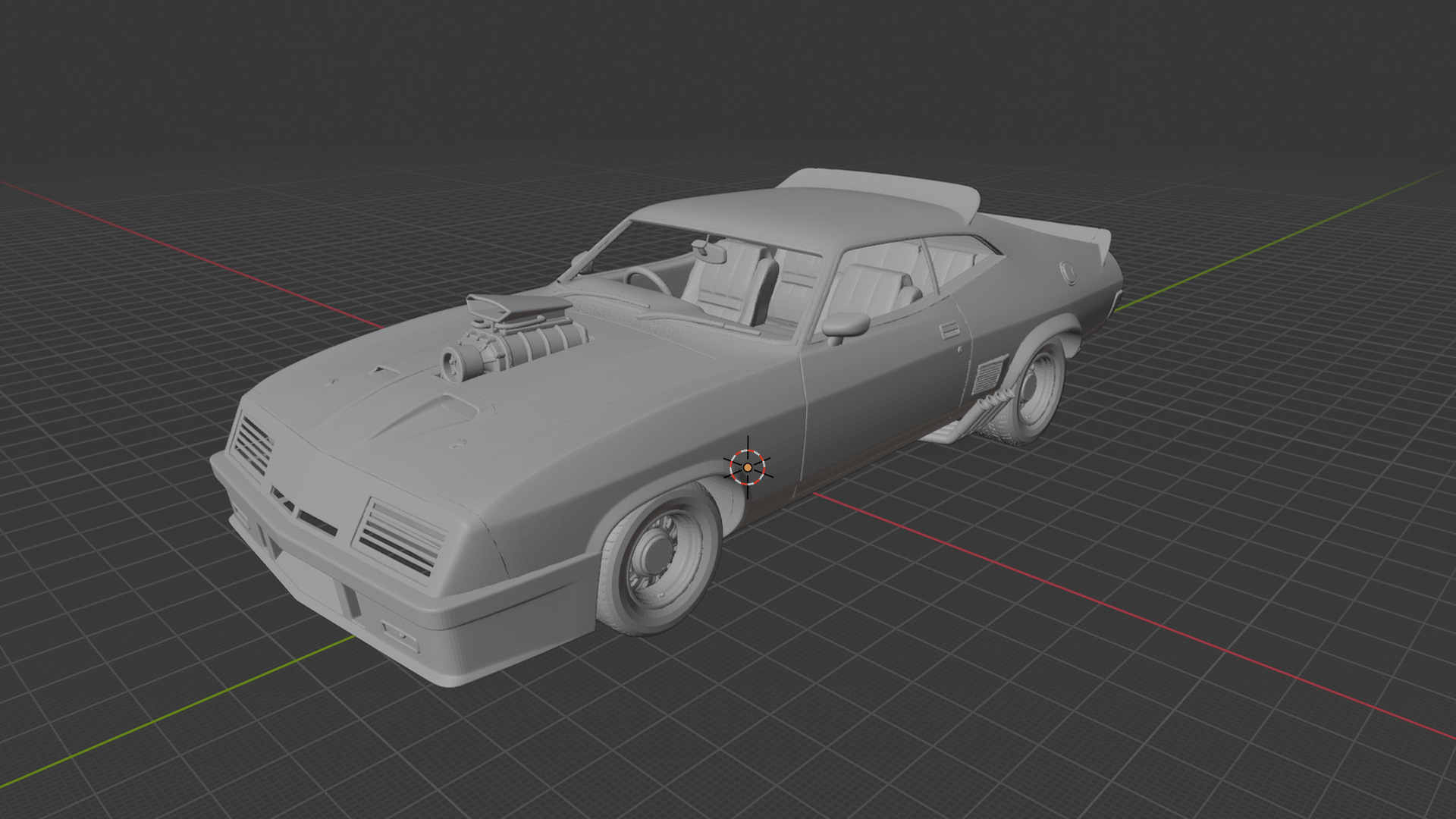Ford Falcon XB GT Coupe Mad Max STL 3D Print Model