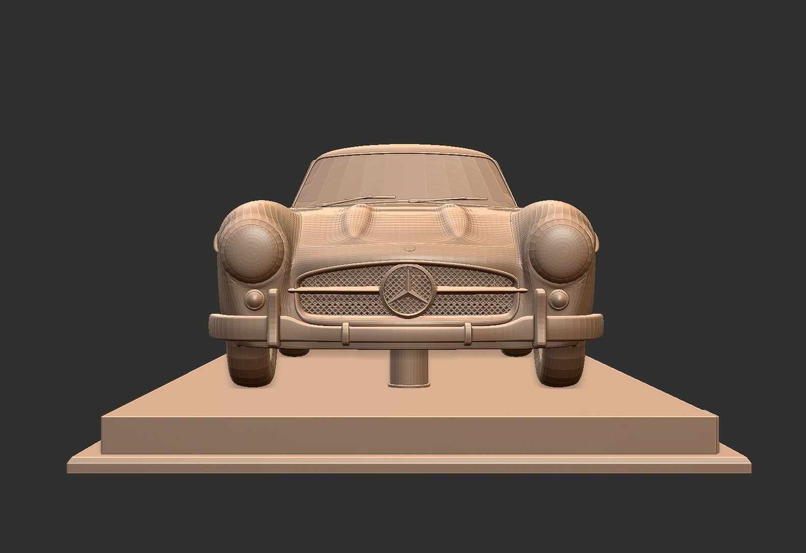 Mercedes-Benz 300 SL Gullwing STL 3D Print Model