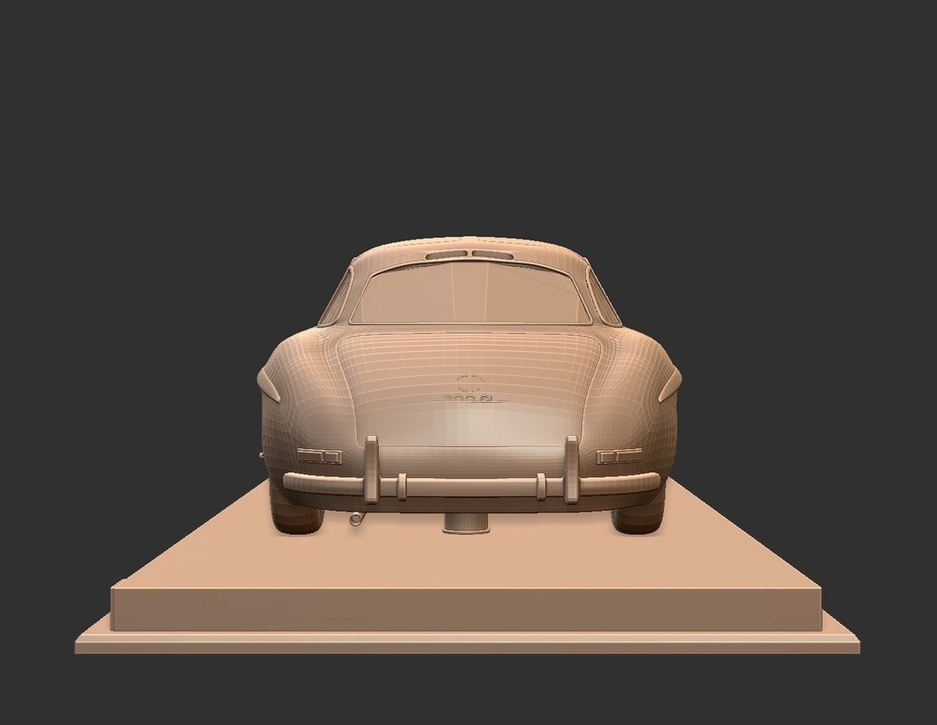 Mercedes-Benz 300 SL Gullwing STL 3D Print Model