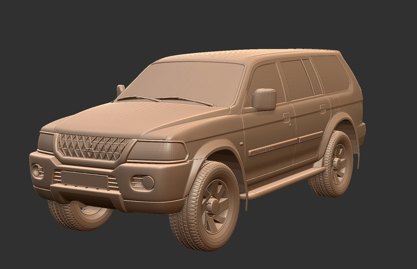 Mitsubishi Pajero Sport Mk1 STL 3D Print Model