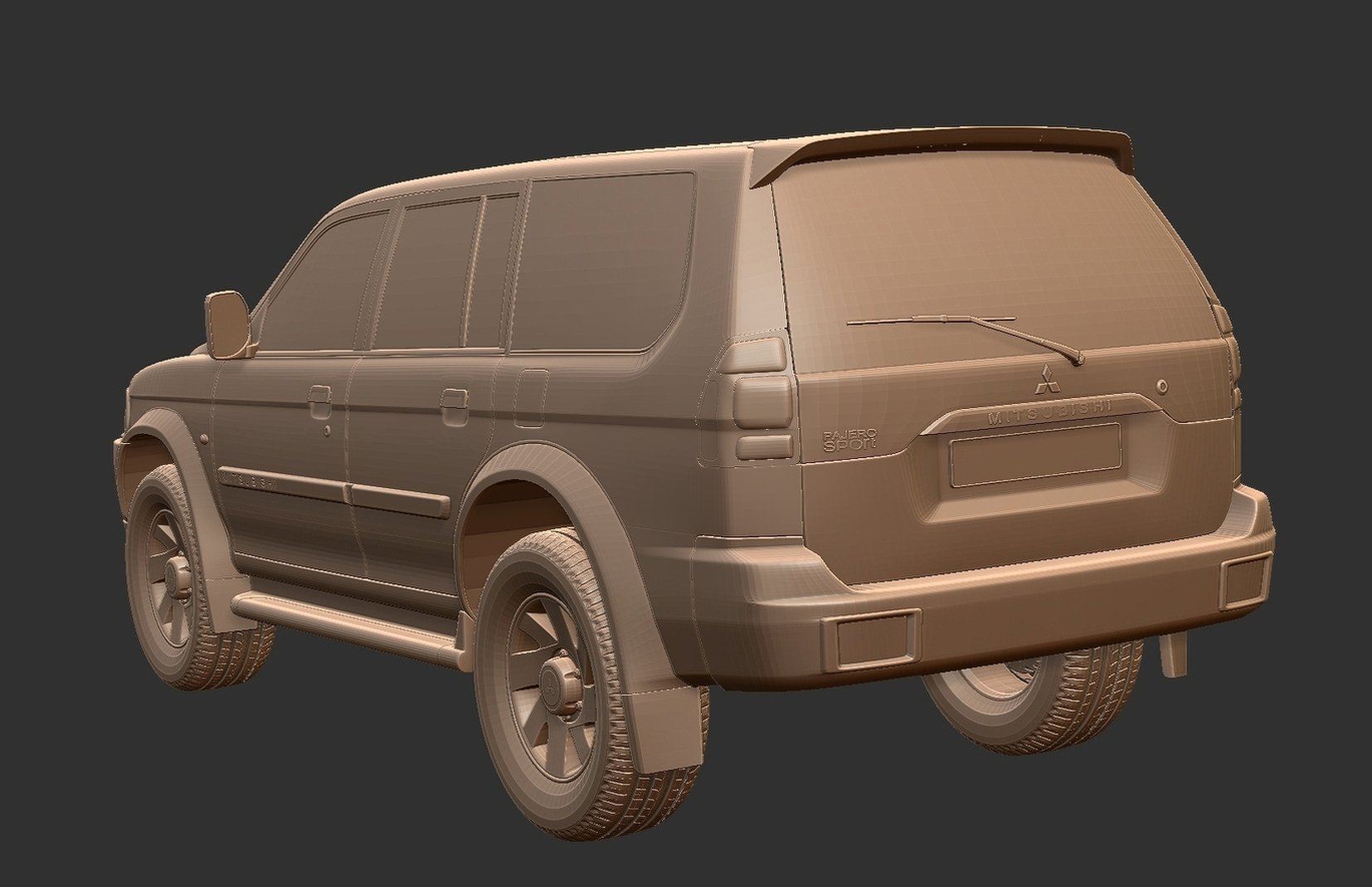 Mitsubishi Pajero Sport Mk1 STL 3D Print Model