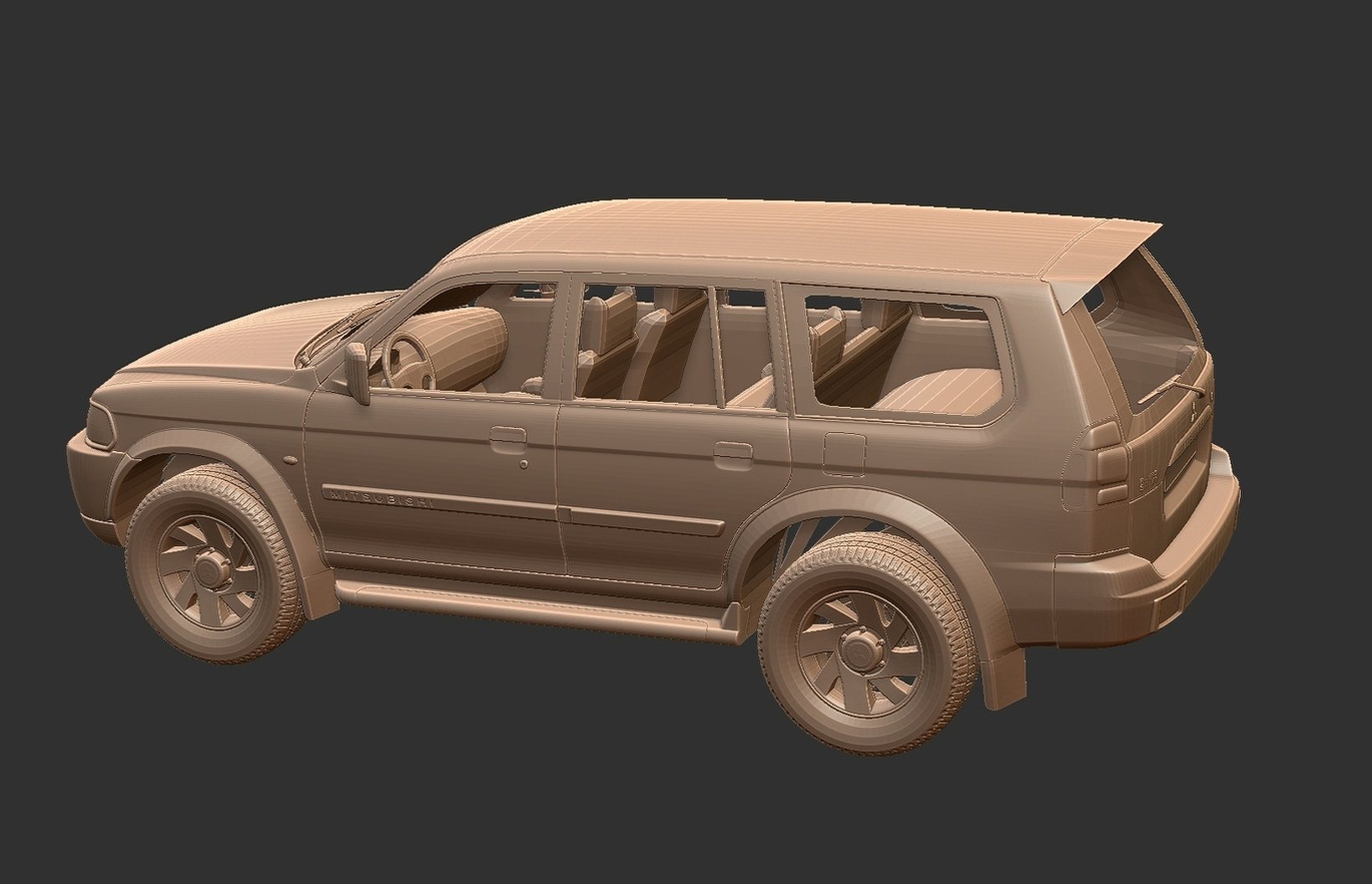 Mitsubishi Pajero Sport Mk1 STL 3D Print Model