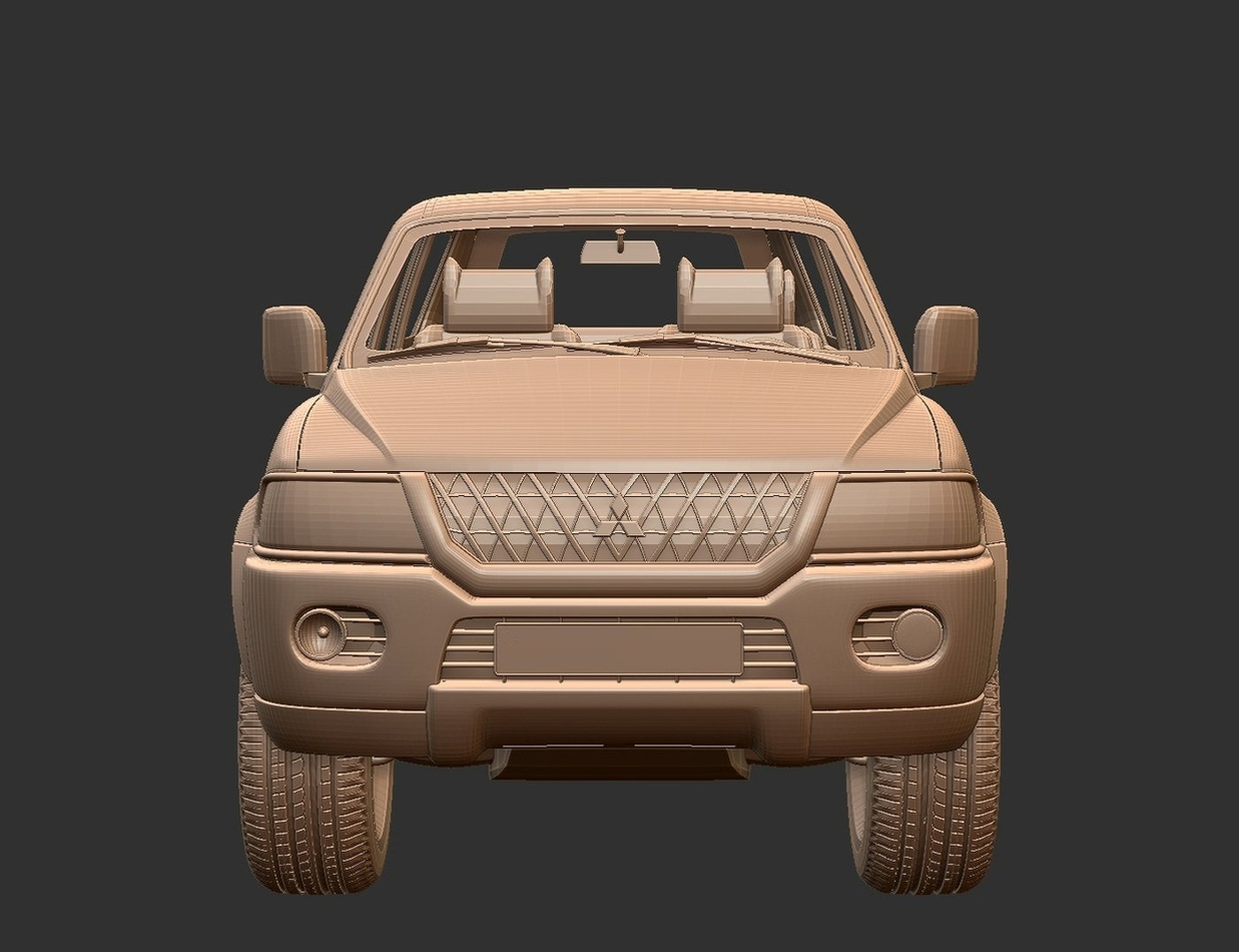 Mitsubishi Pajero Sport Mk1 STL 3D Print Model