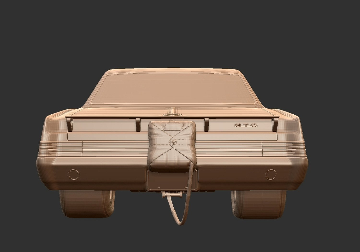Pontiac GTO Turbo Restomod STL 3D Print Model