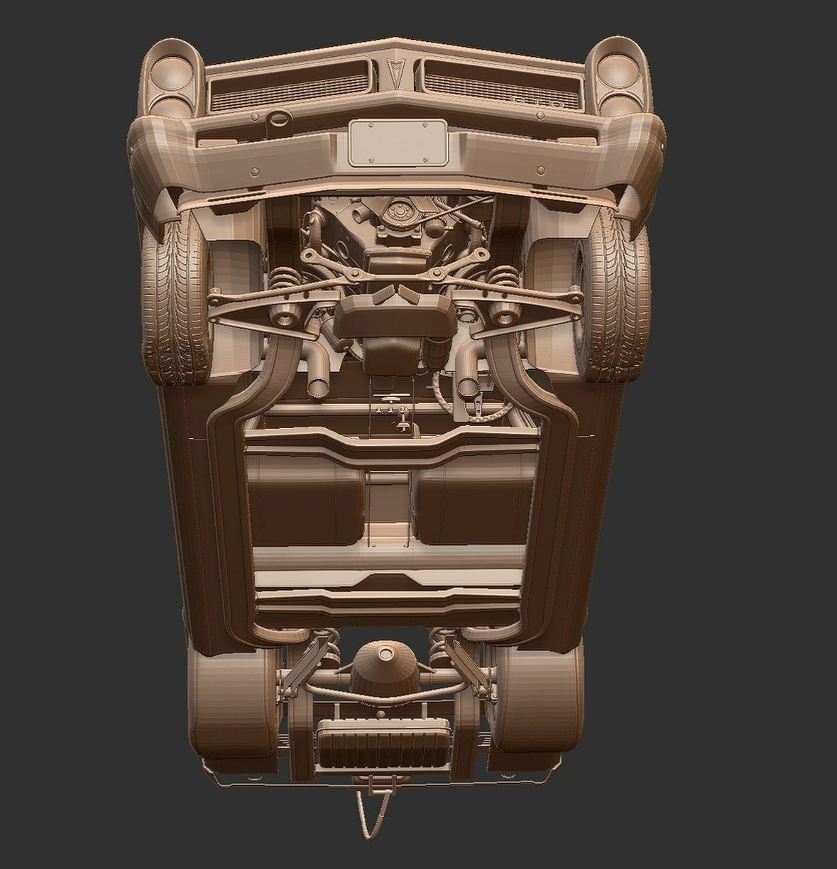 Pontiac GTO Turbo Restomod STL 3D Print Model