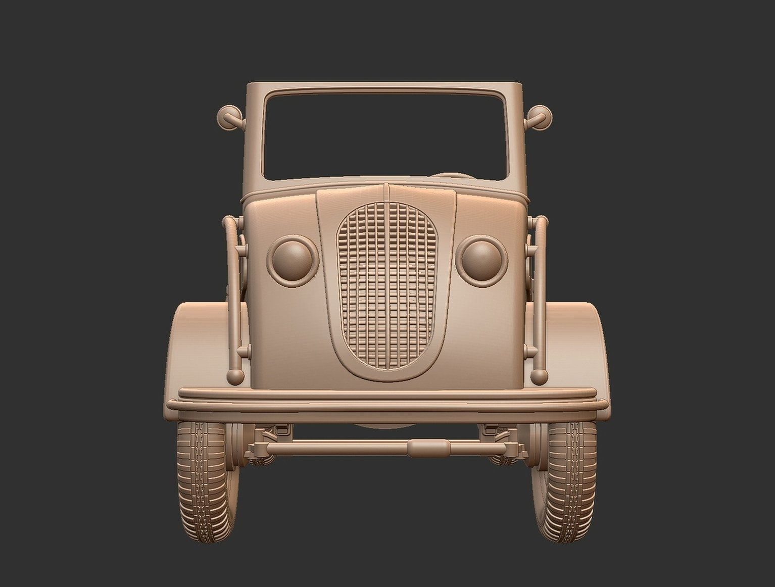 Steyr 250 Light Staff Car STL 3D Print Model