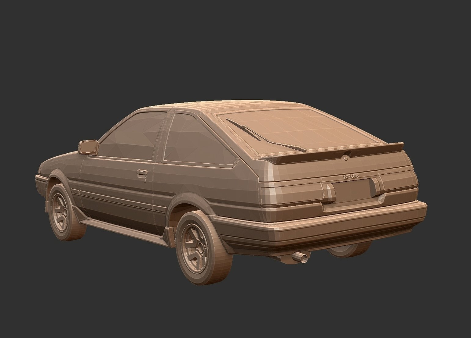 Toyota AE86 Sprinter Trueno STL 3D Print Model