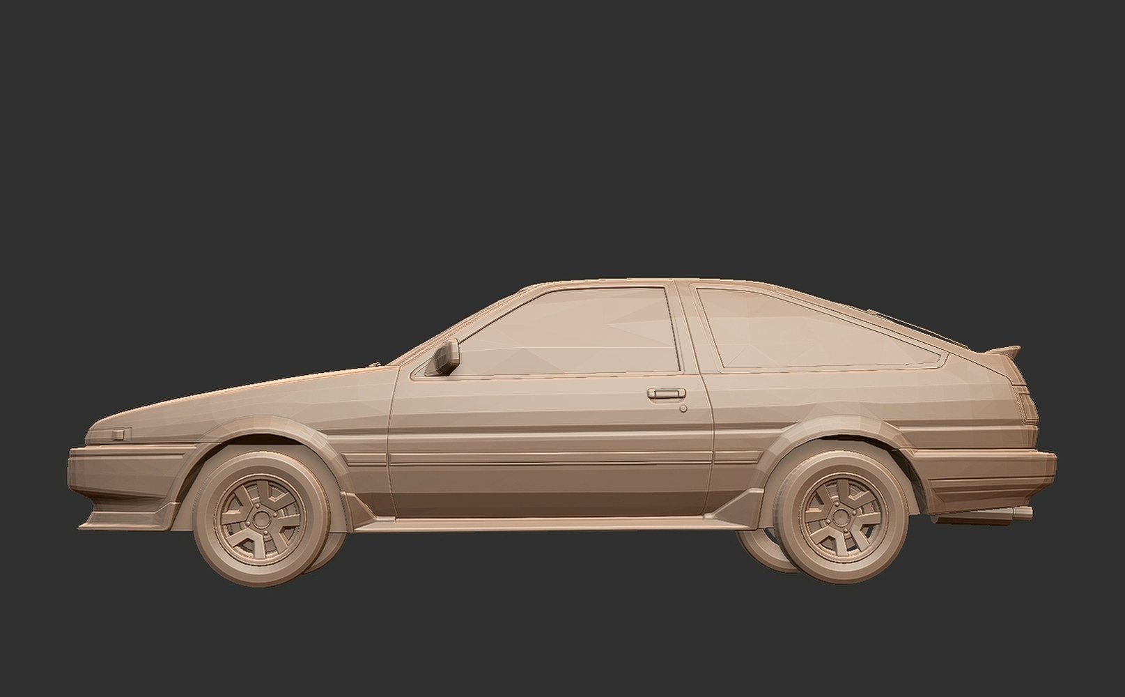 Toyota AE86 Sprinter Trueno STL 3D Print Model