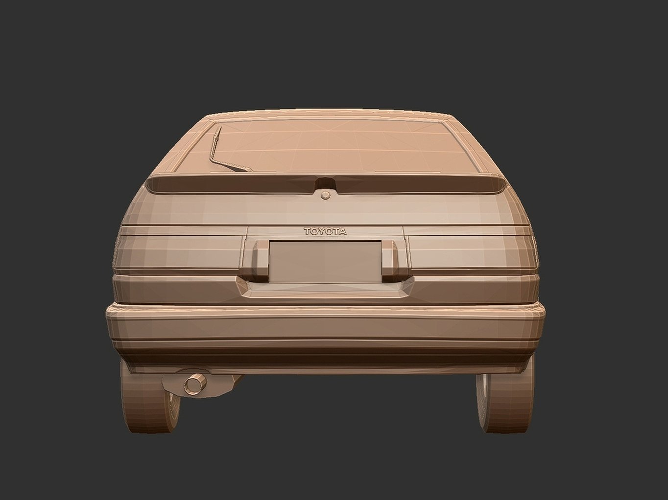 Toyota AE86 Sprinter Trueno STL 3D Print Model