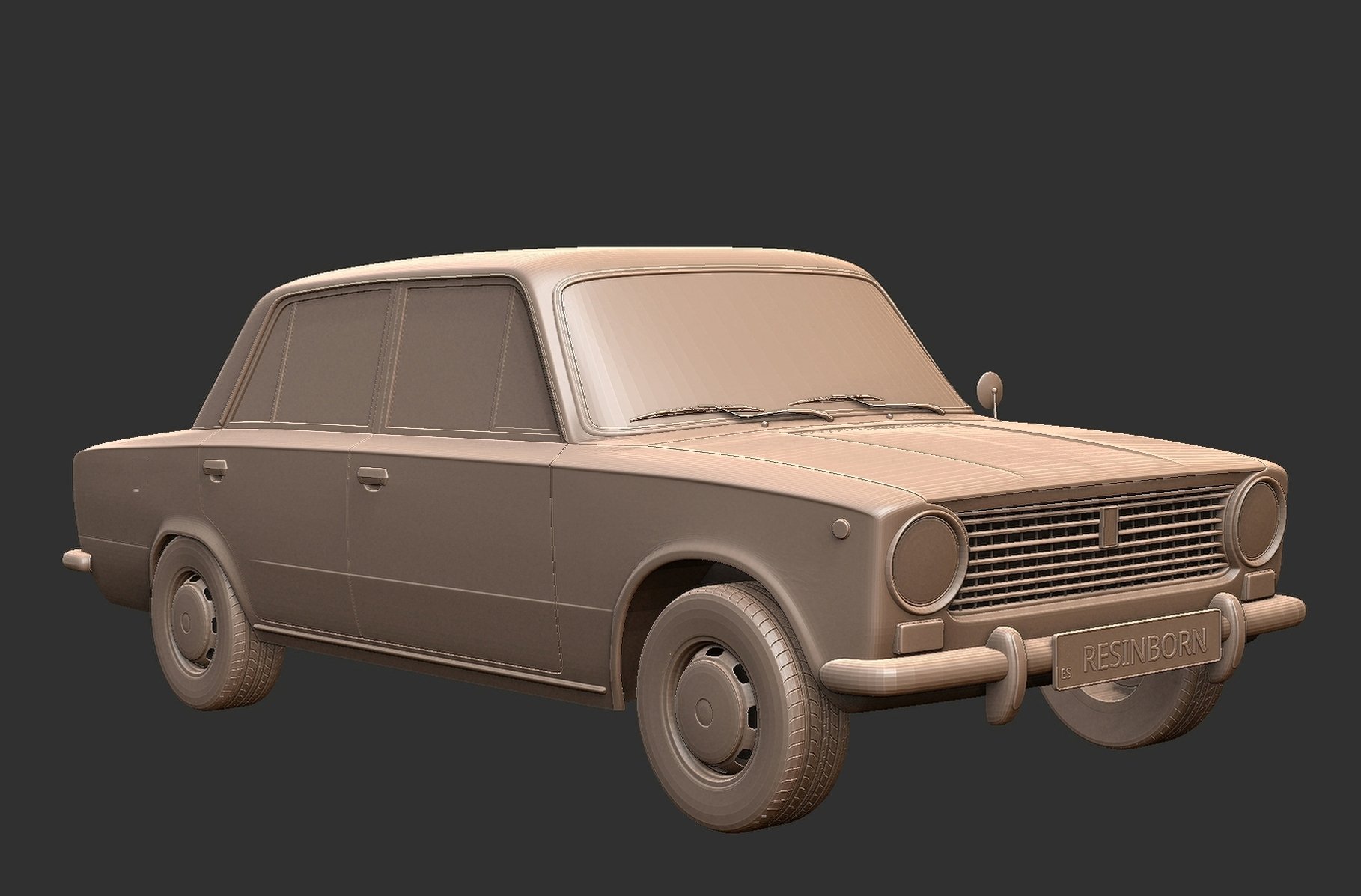 VAZ 2101 Zhiguli STL 3D Print Model