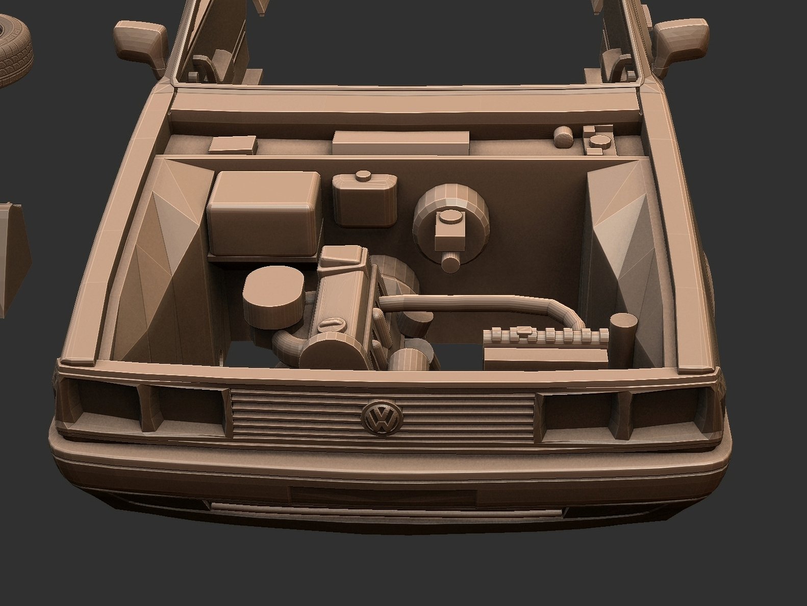 Volkswagen Passat B2 Hatchback STL 3D Print Model