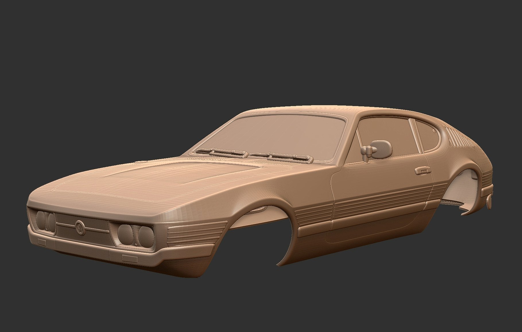 Volkswagen SP2 STL 3D Print Model