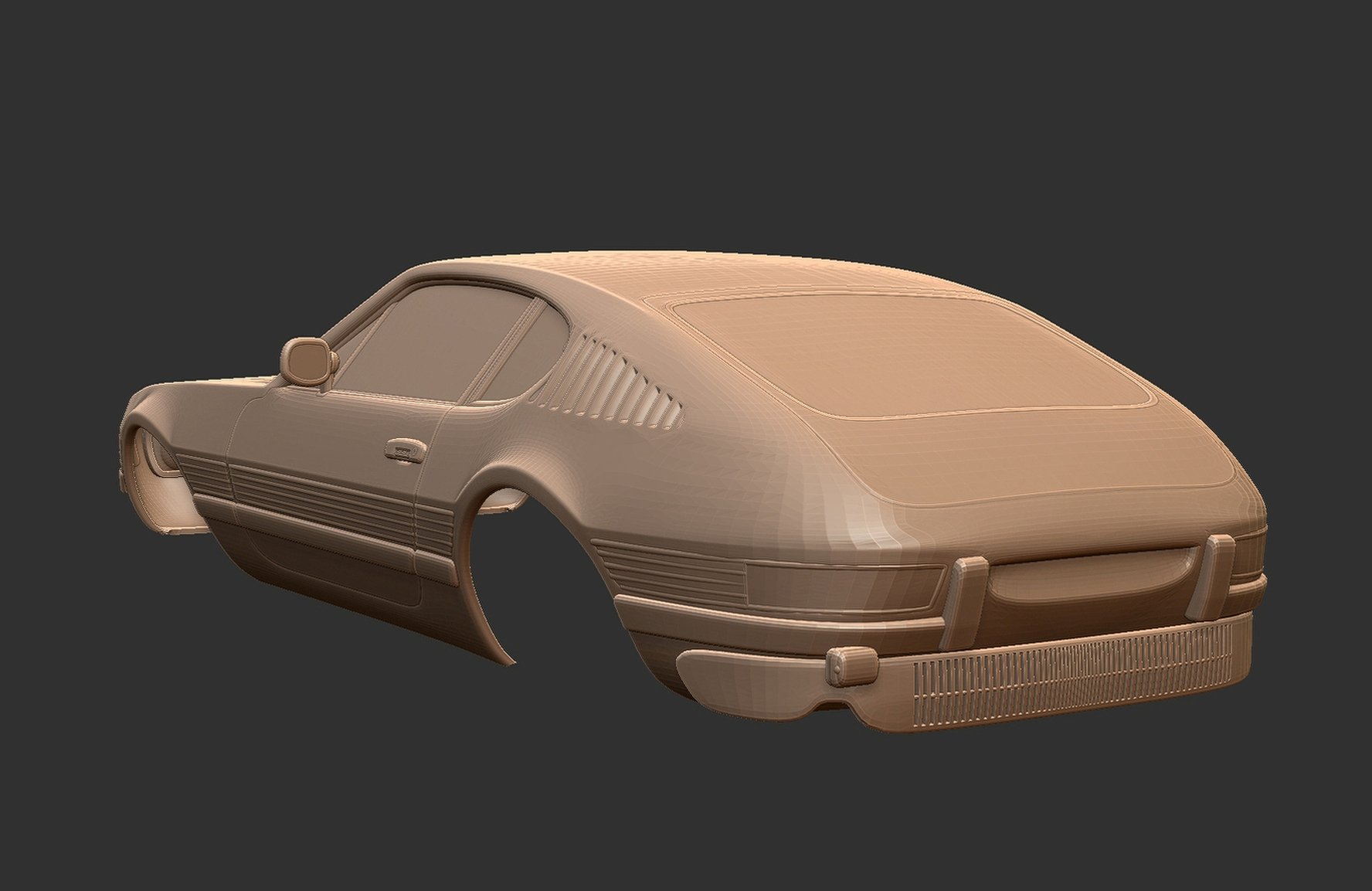 Volkswagen SP2 STL 3D Print Model
