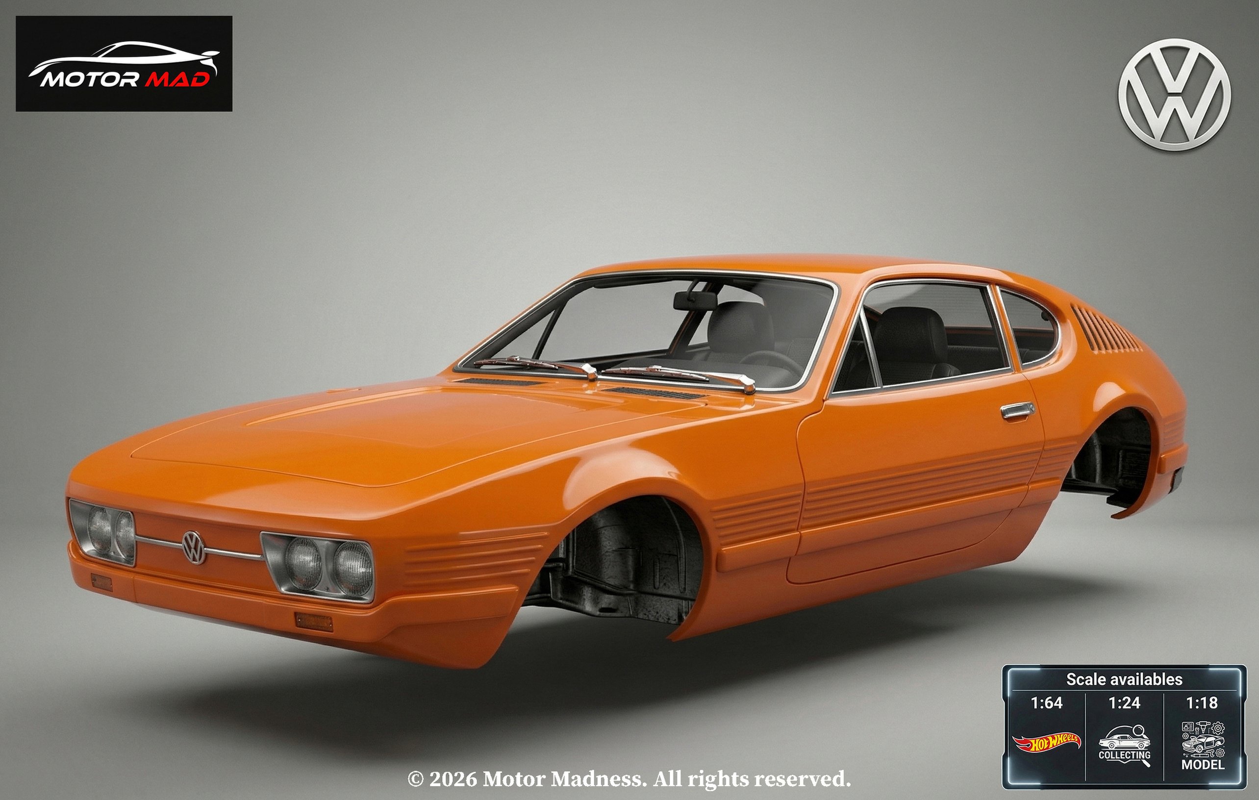 Volkswagen SP2 STL 3D Print Model