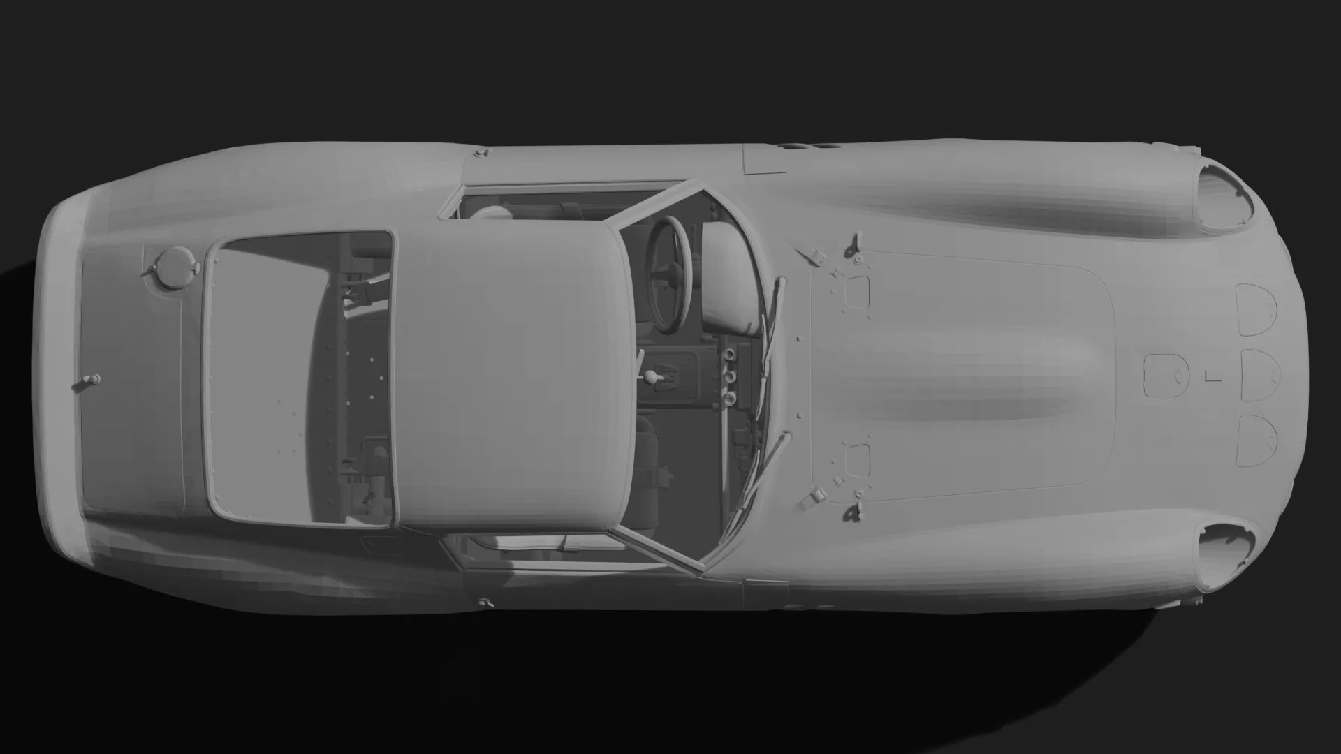 Ferrari 250 GTO 1962 STL 3D Print Model