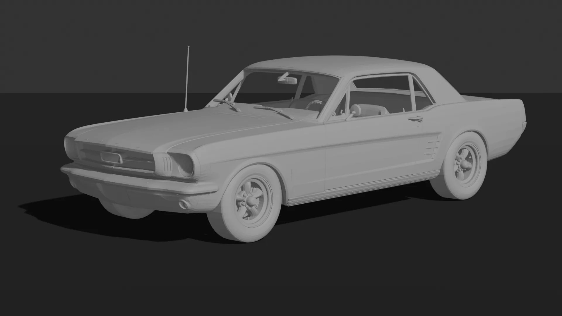 Ford Mustang Coupe 289 1965 STL 3D Print Model