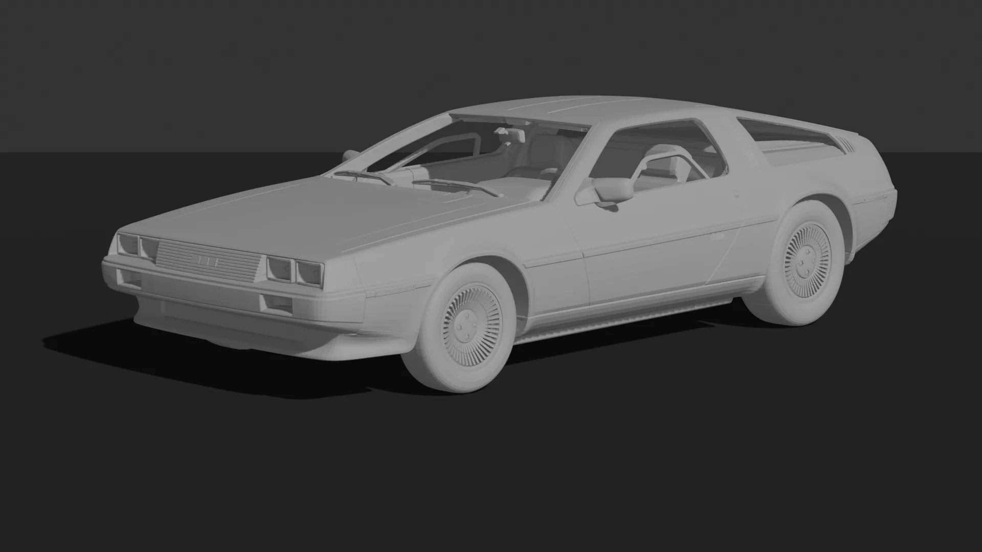 DeLorean DMC-12 1981 STL 3D Print Model