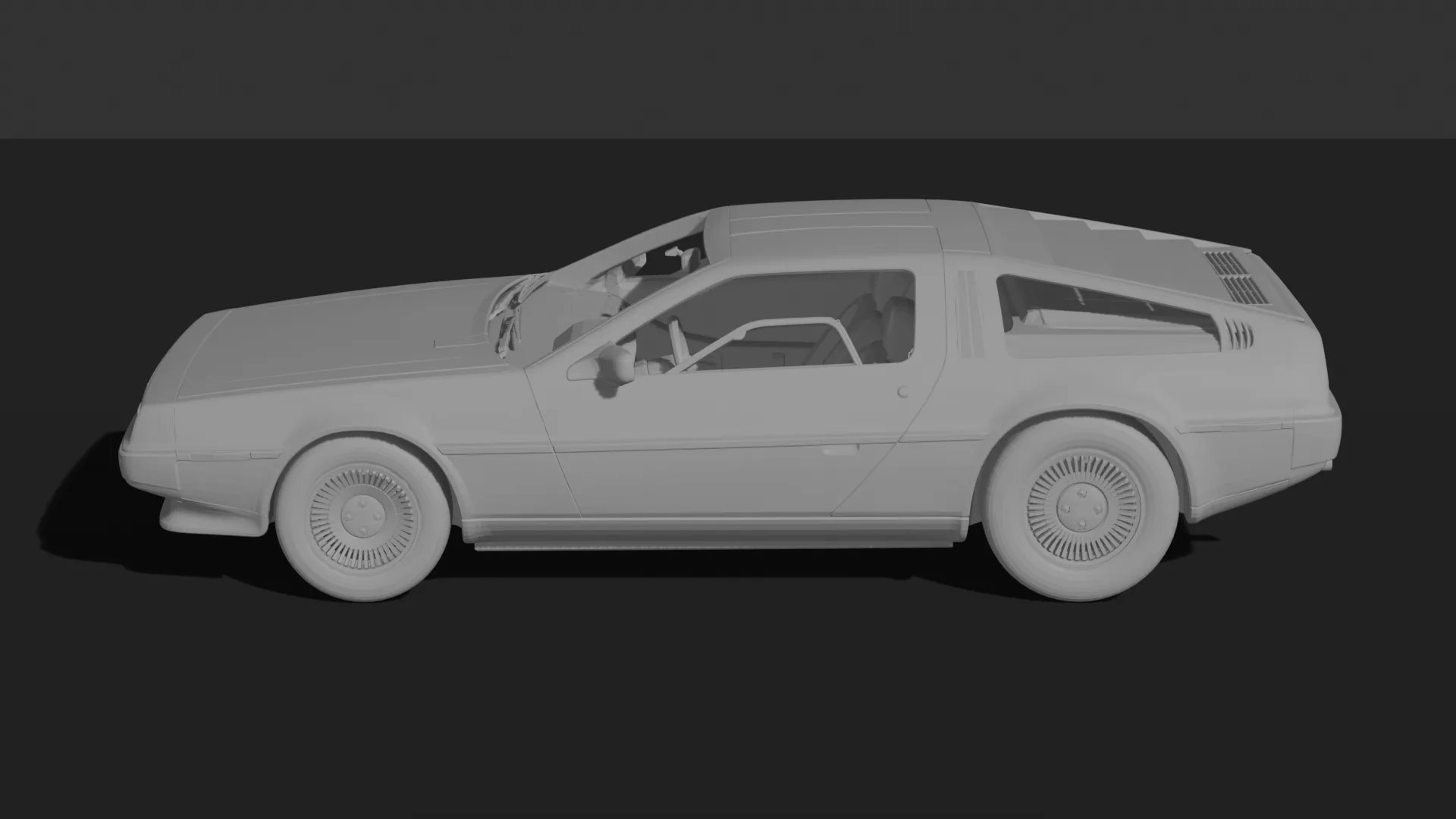 DeLorean DMC-12 1981 STL 3D Print Model