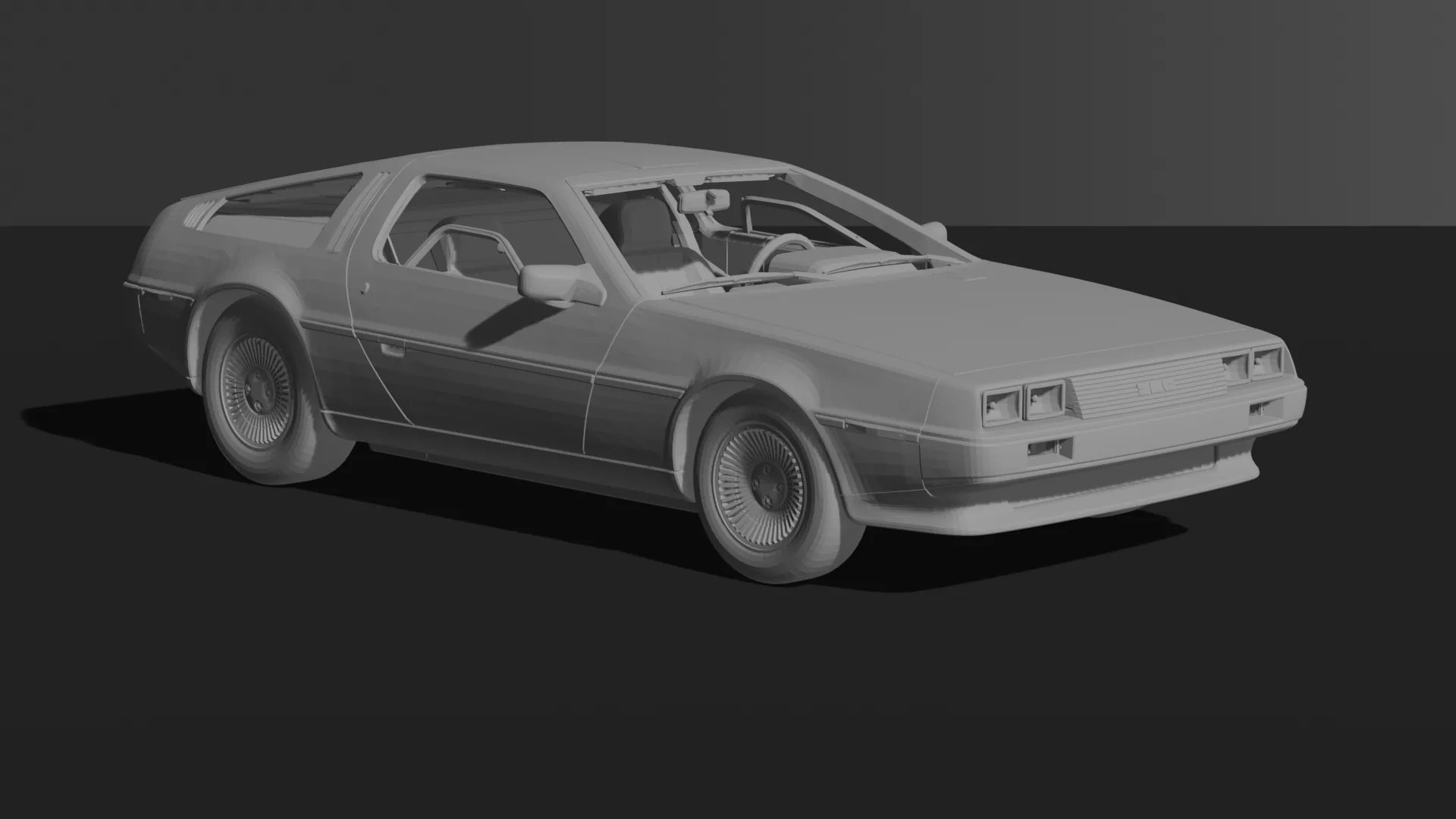 DeLorean DMC-12 1981 STL 3D Print Model