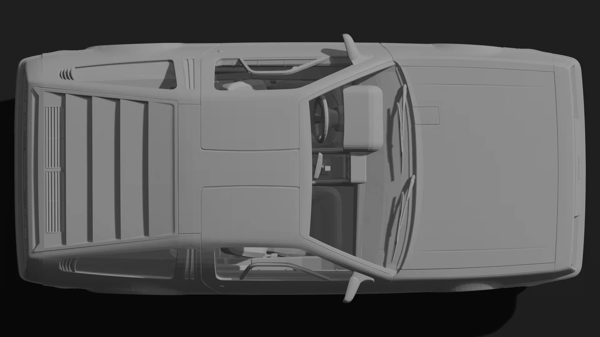 DeLorean DMC-12 1981 STL 3D Print Model