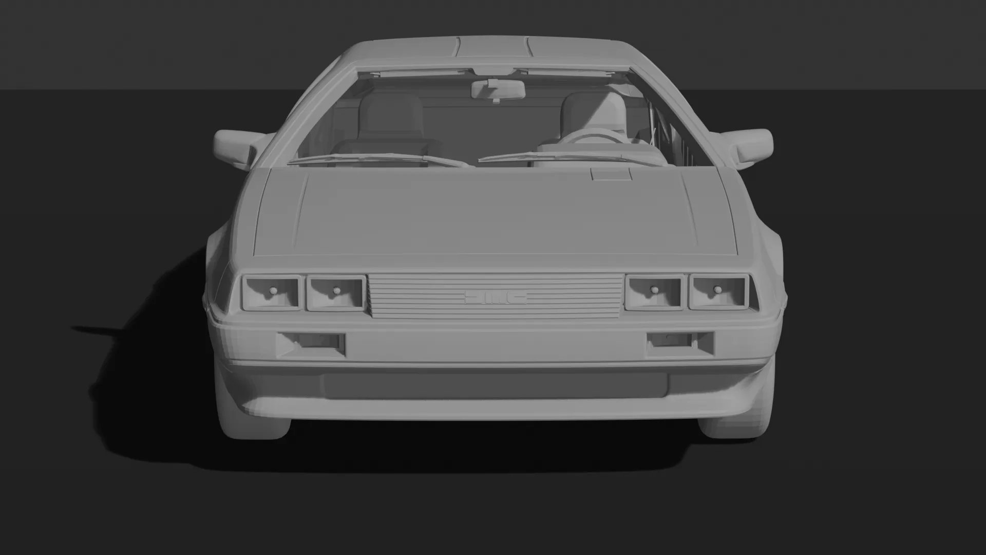 DeLorean DMC-12 1981 STL 3D Print Model