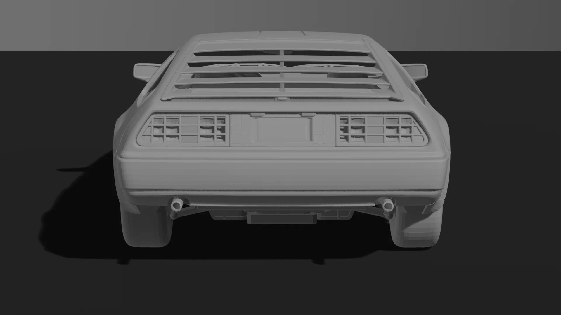 DeLorean DMC-12 1981 STL 3D Print Model