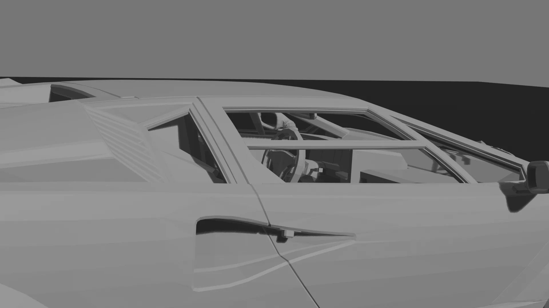 Lamborghini Countach 25th Anniversary STL 3D Print Model