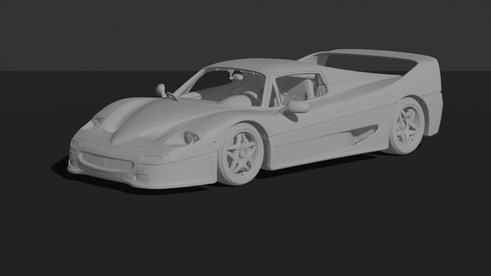 Ferrari F50 STL 3D Print Model