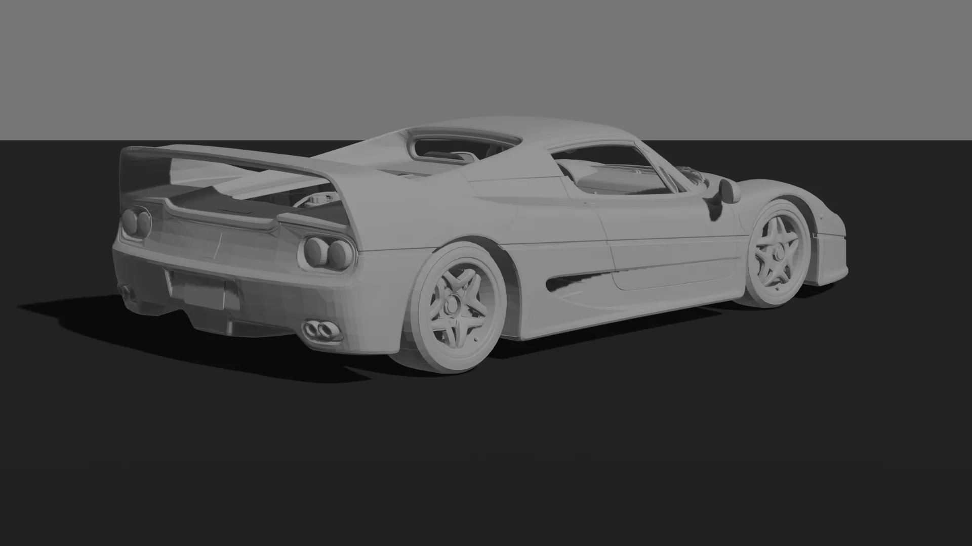 Ferrari F50 STL 3D Print Model