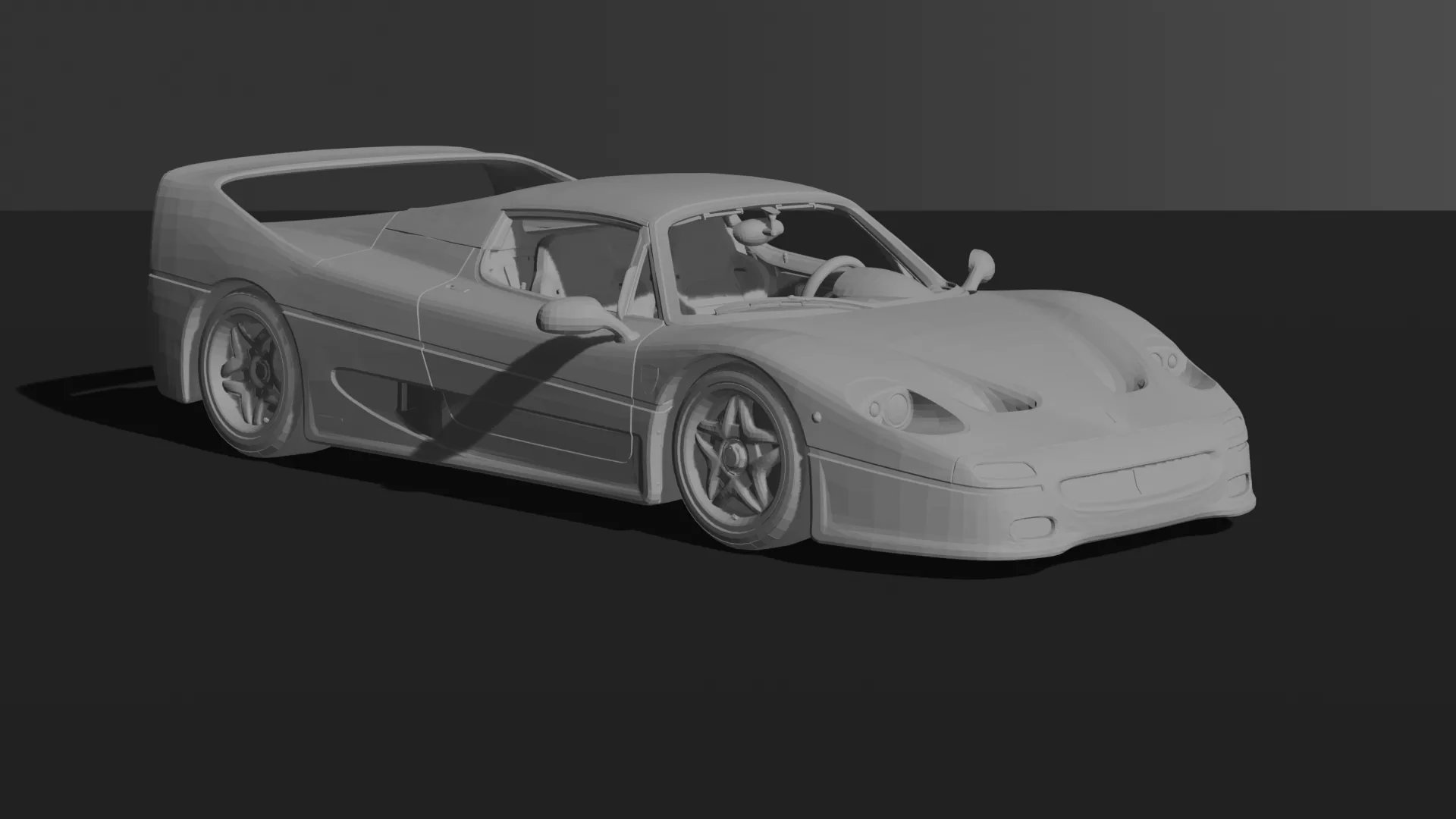 Ferrari F50 STL 3D Print Model