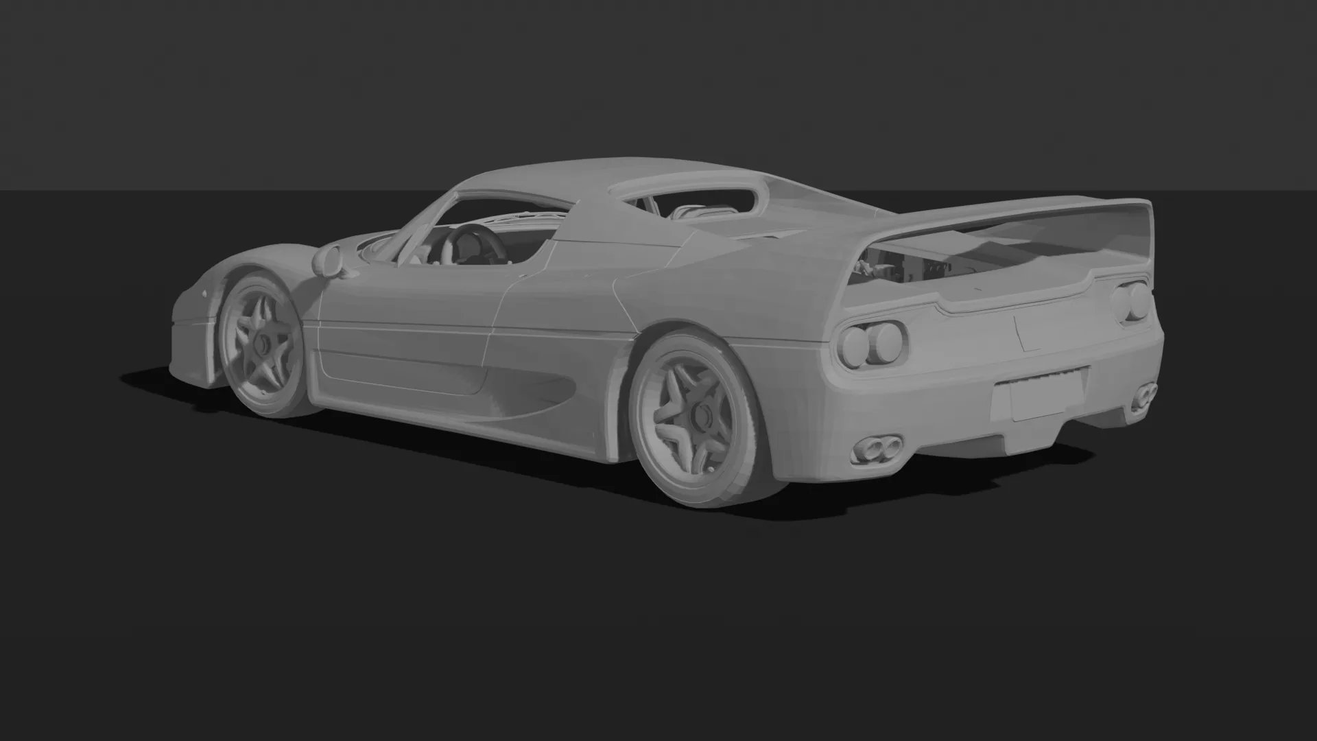 Ferrari F50 STL 3D Print Model