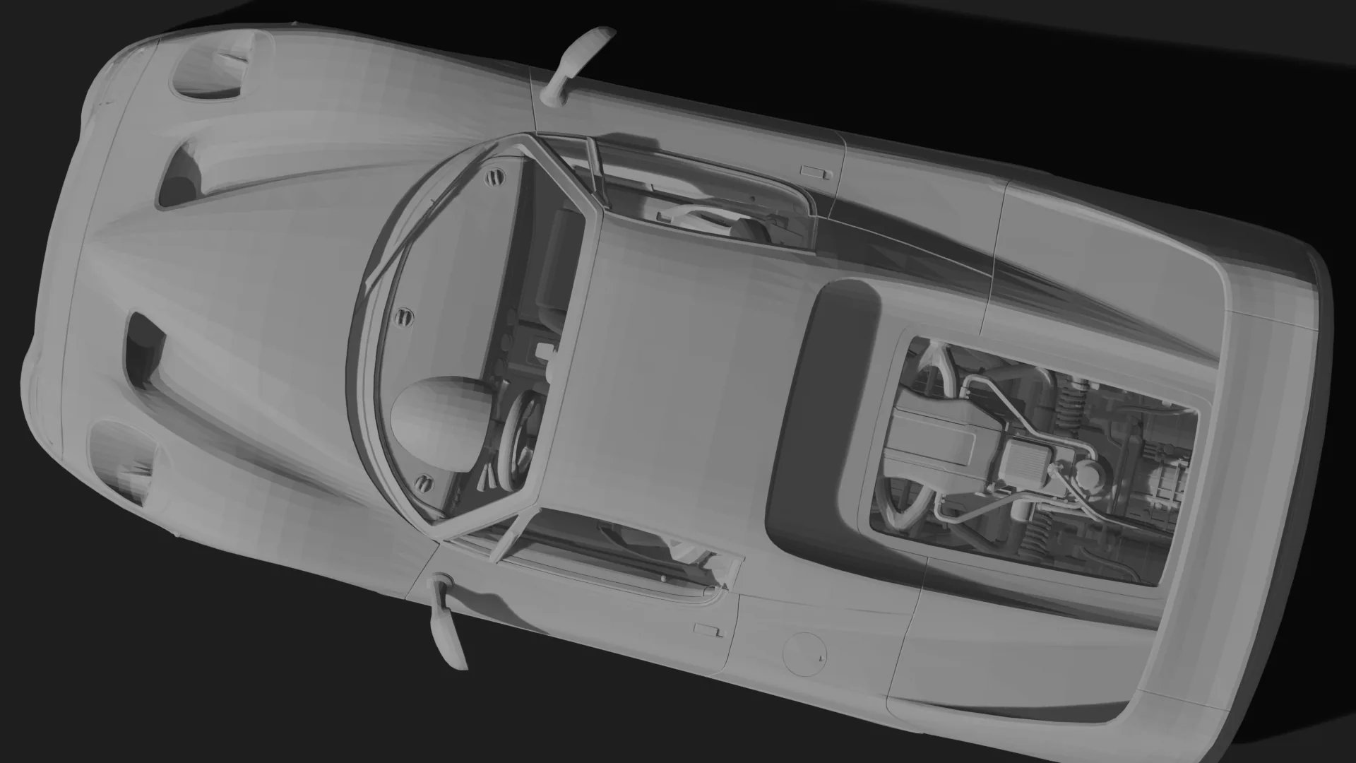 Ferrari F50 STL 3D Print Model