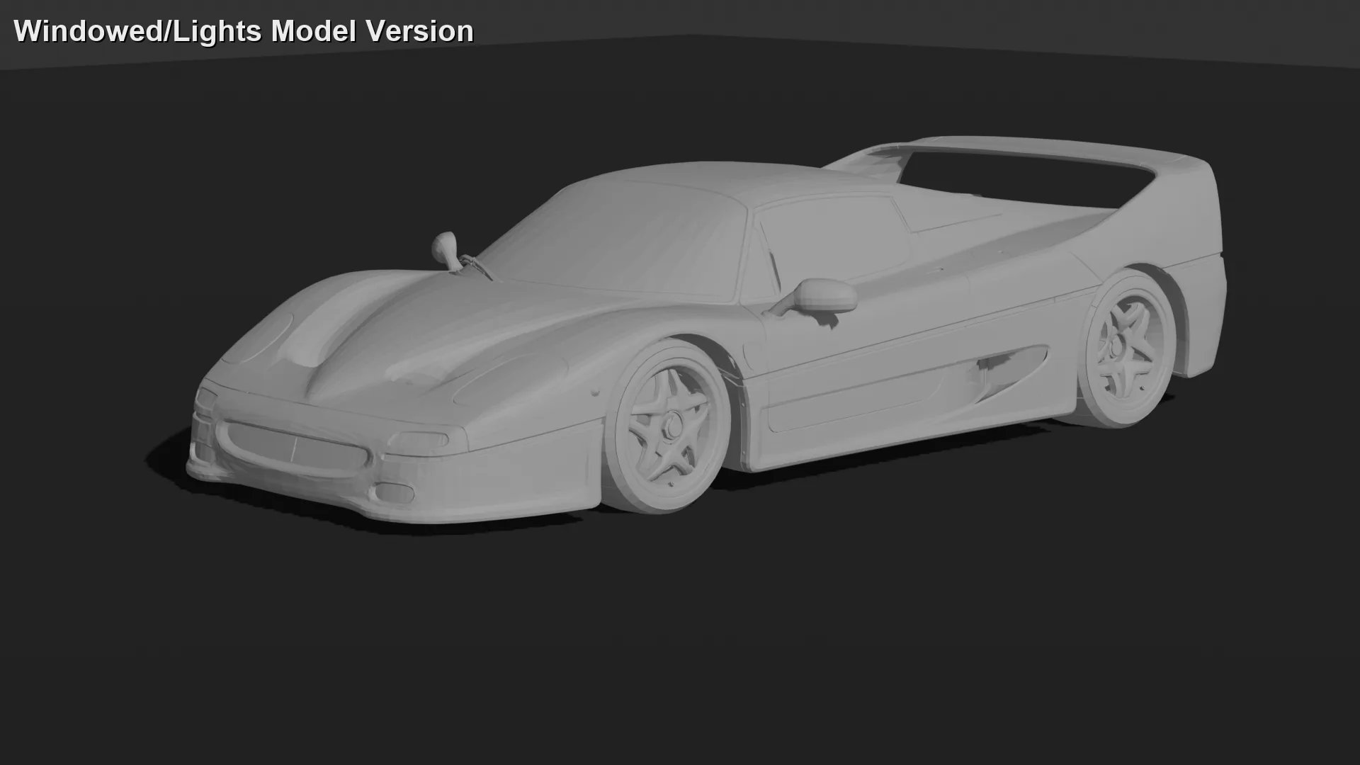 Ferrari F50 STL 3D Print Model