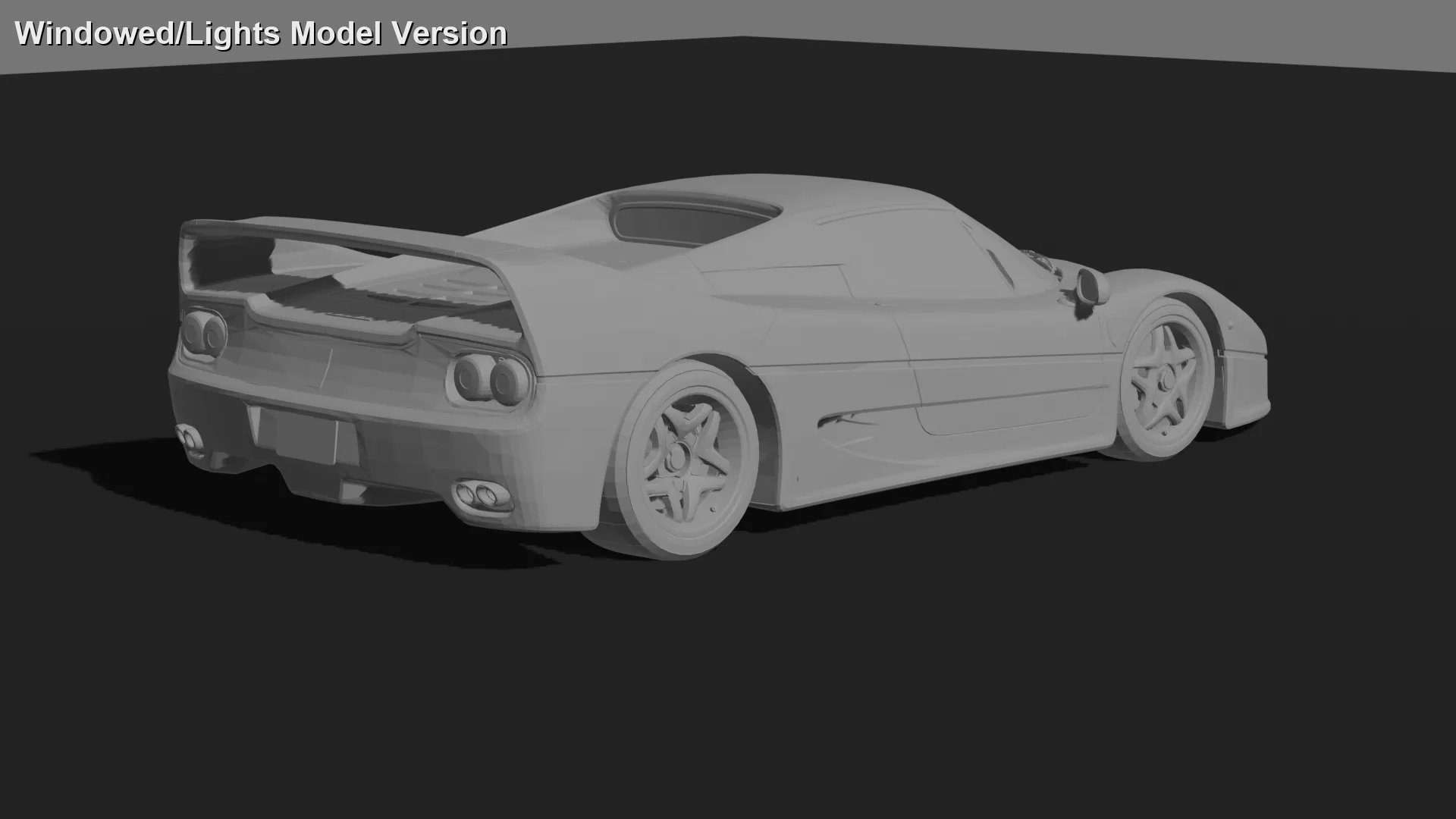 Ferrari F50 STL 3D Print Model
