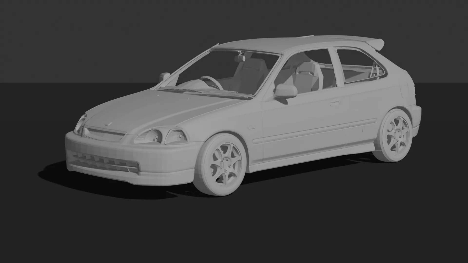 Honda Civic Type R EK9 STL 3D Print Model