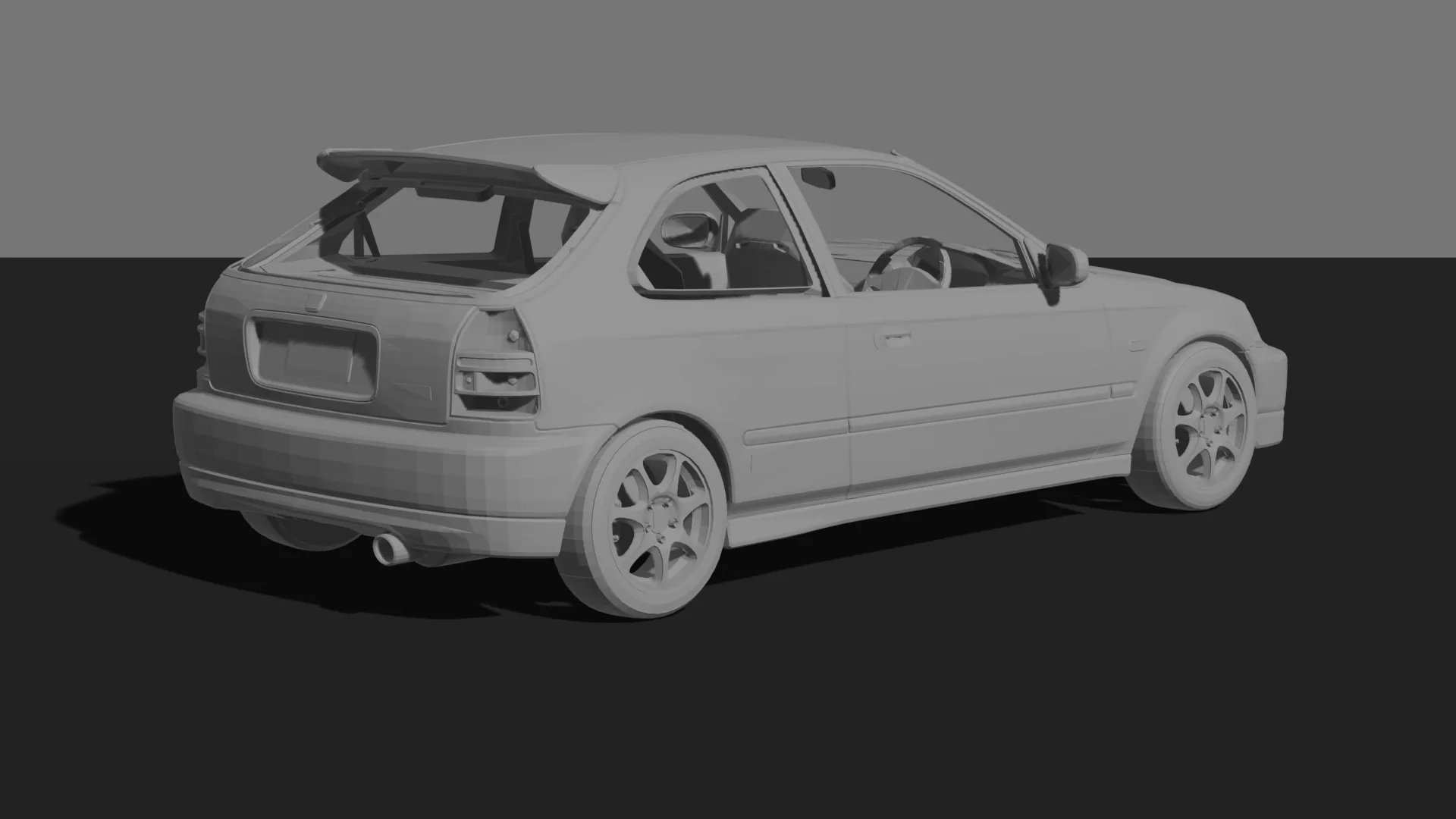 Honda Civic Type R EK9 STL 3D Print Model