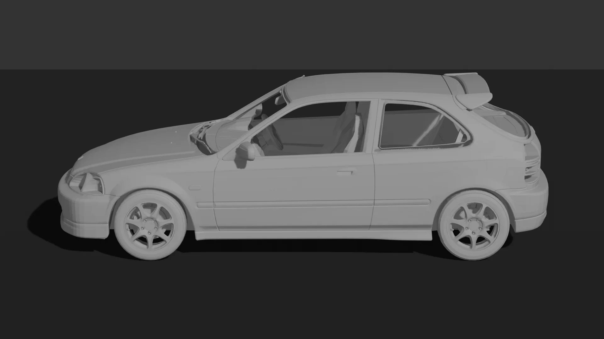 Honda Civic Type R EK9 STL 3D Print Model