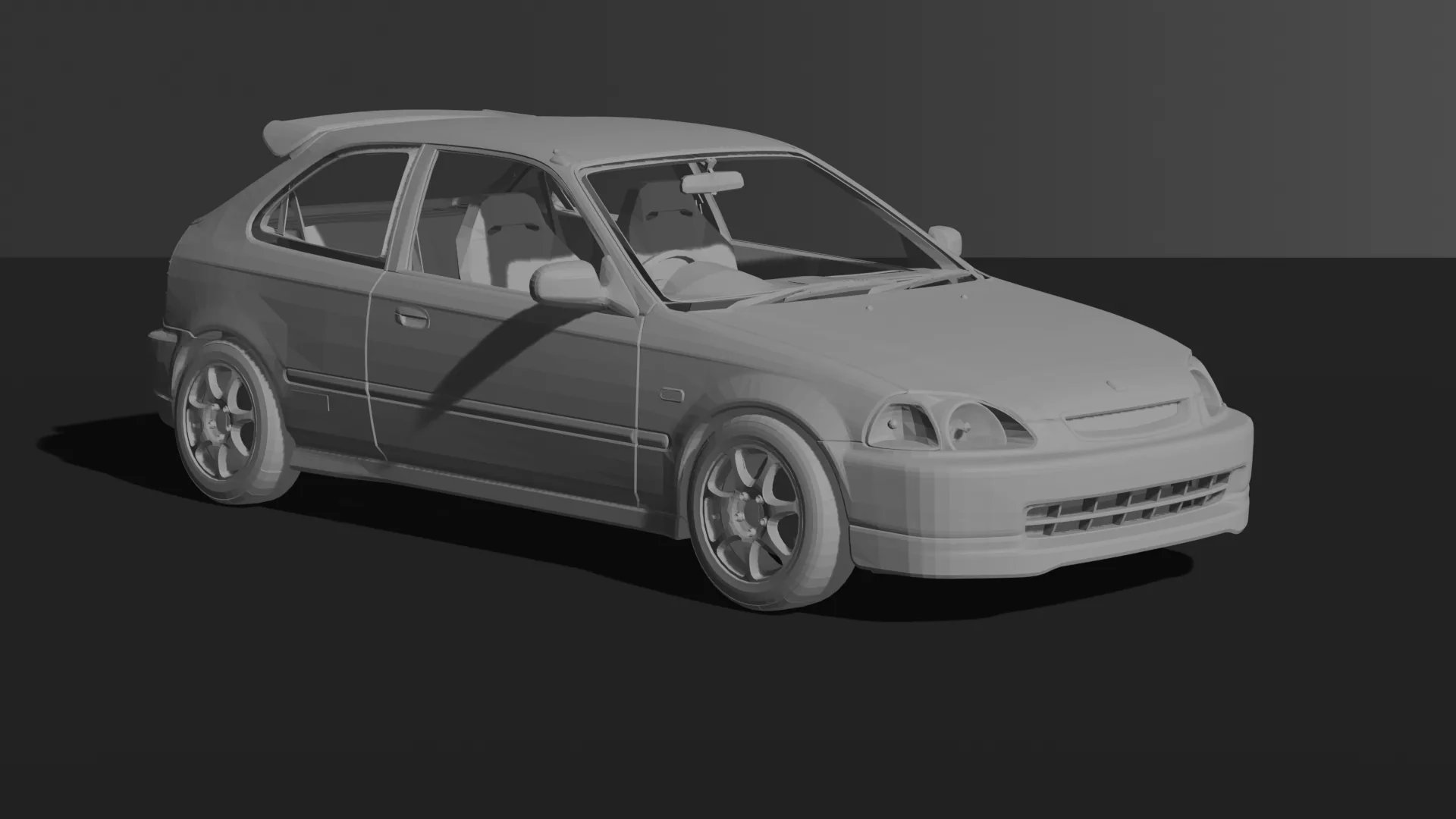 Honda Civic Type R EK9 STL 3D Print Model