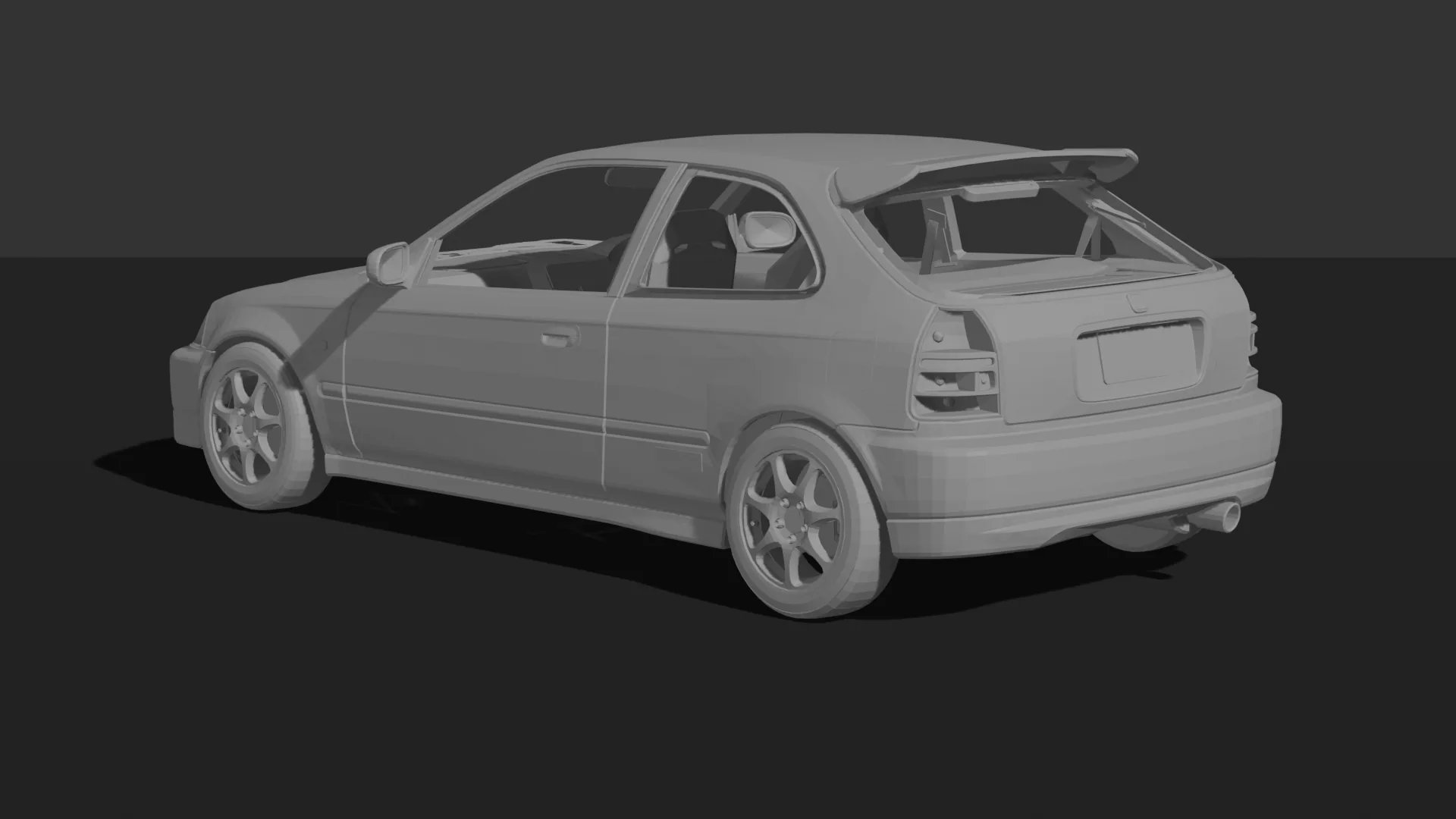 Honda Civic Type R EK9 STL 3D Print Model