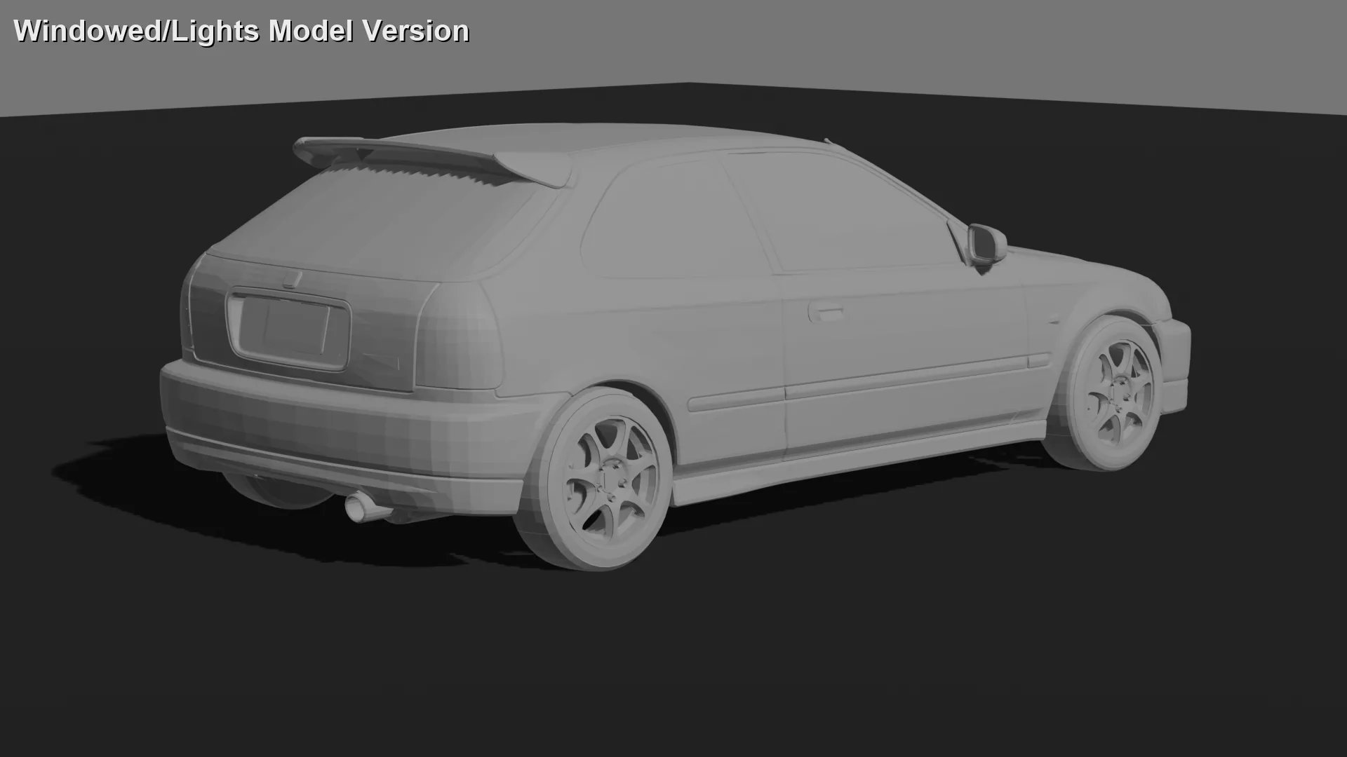 Honda Civic Type R EK9 STL 3D Print Model