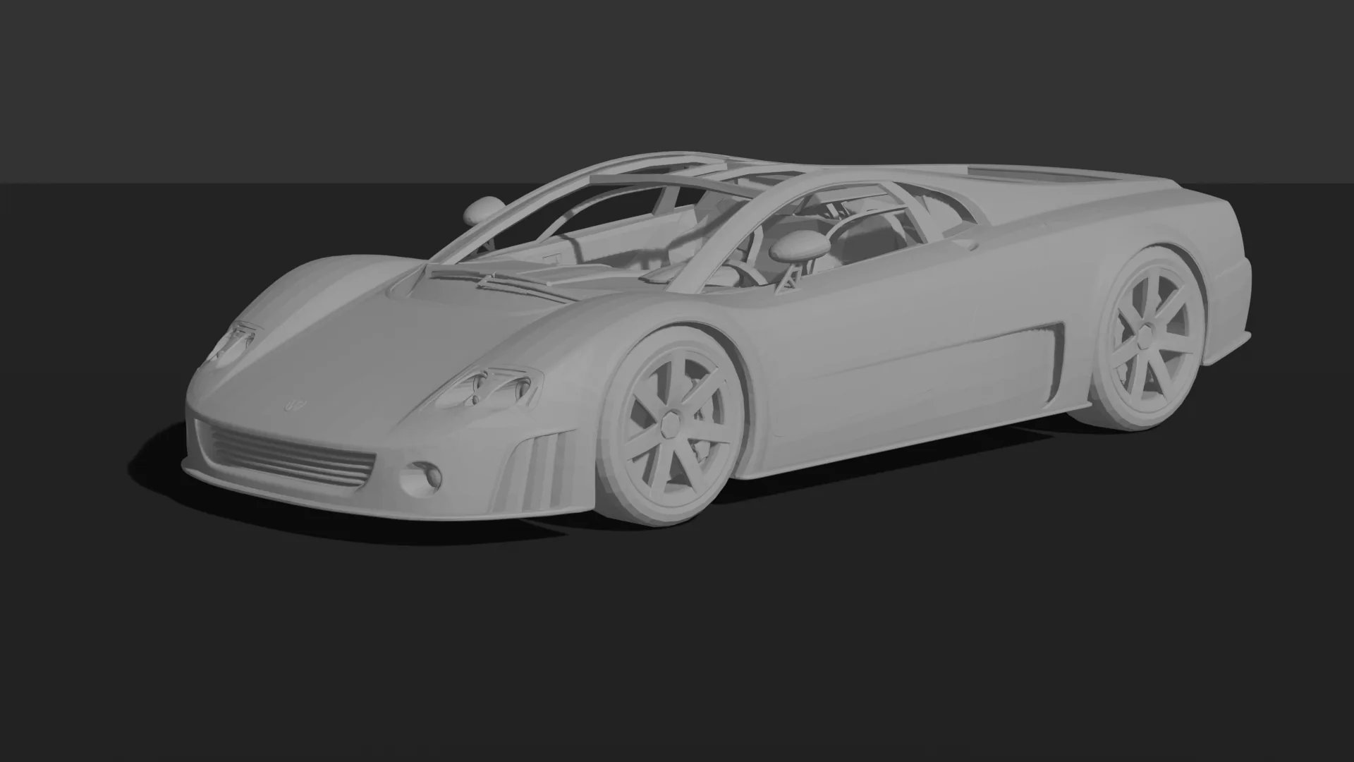 Volkswagen W12 Nardo Coupe Concept STL 3D Print Model