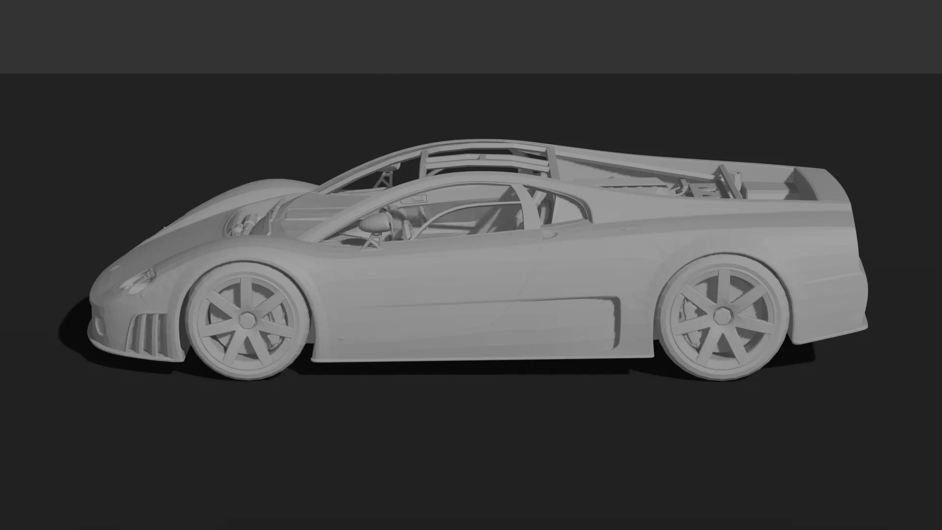 Volkswagen W12 Nardo Coupe Concept STL 3D Print Model