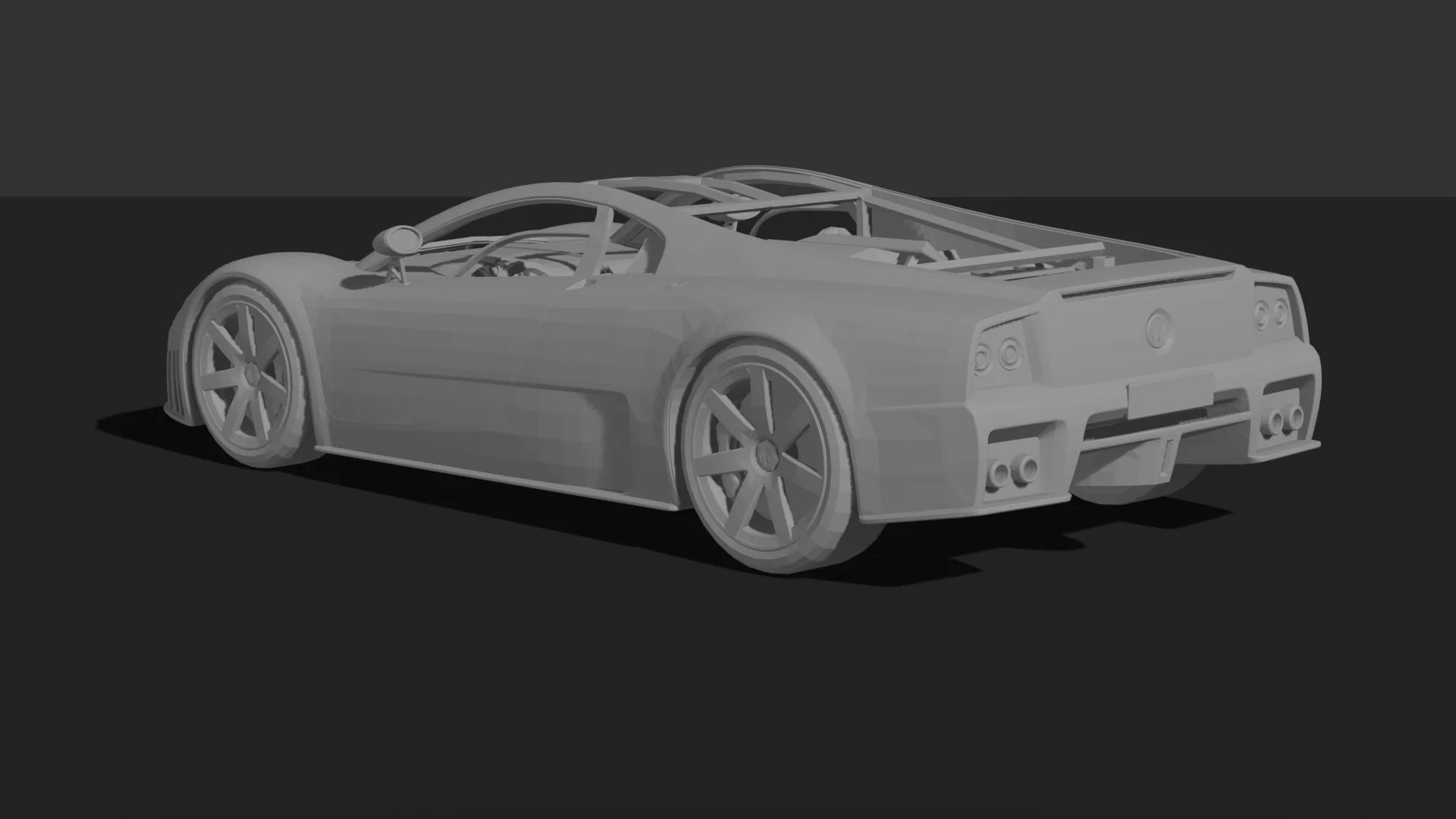 Volkswagen W12 Nardo Coupe Concept STL 3D Print Model