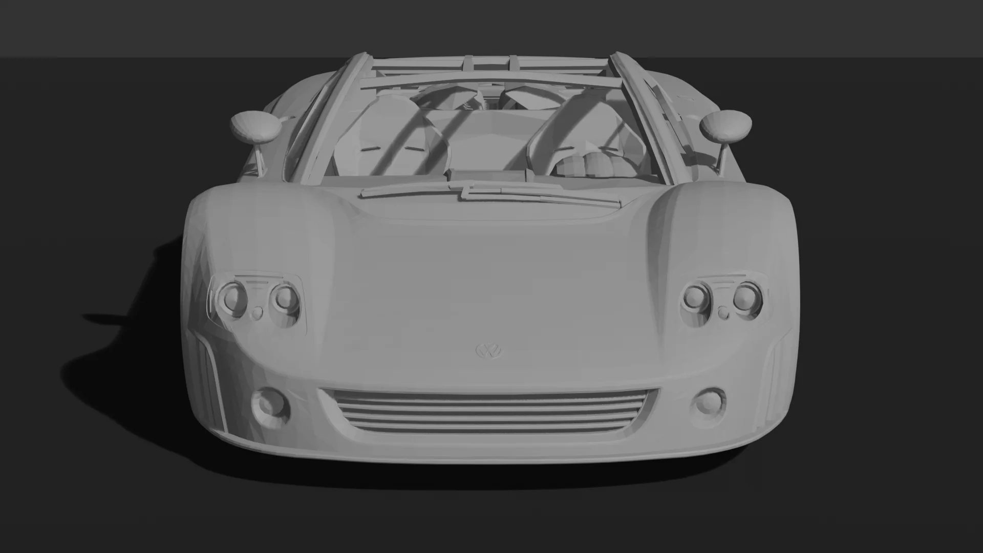Volkswagen W12 Nardo Coupe Concept STL 3D Print Model