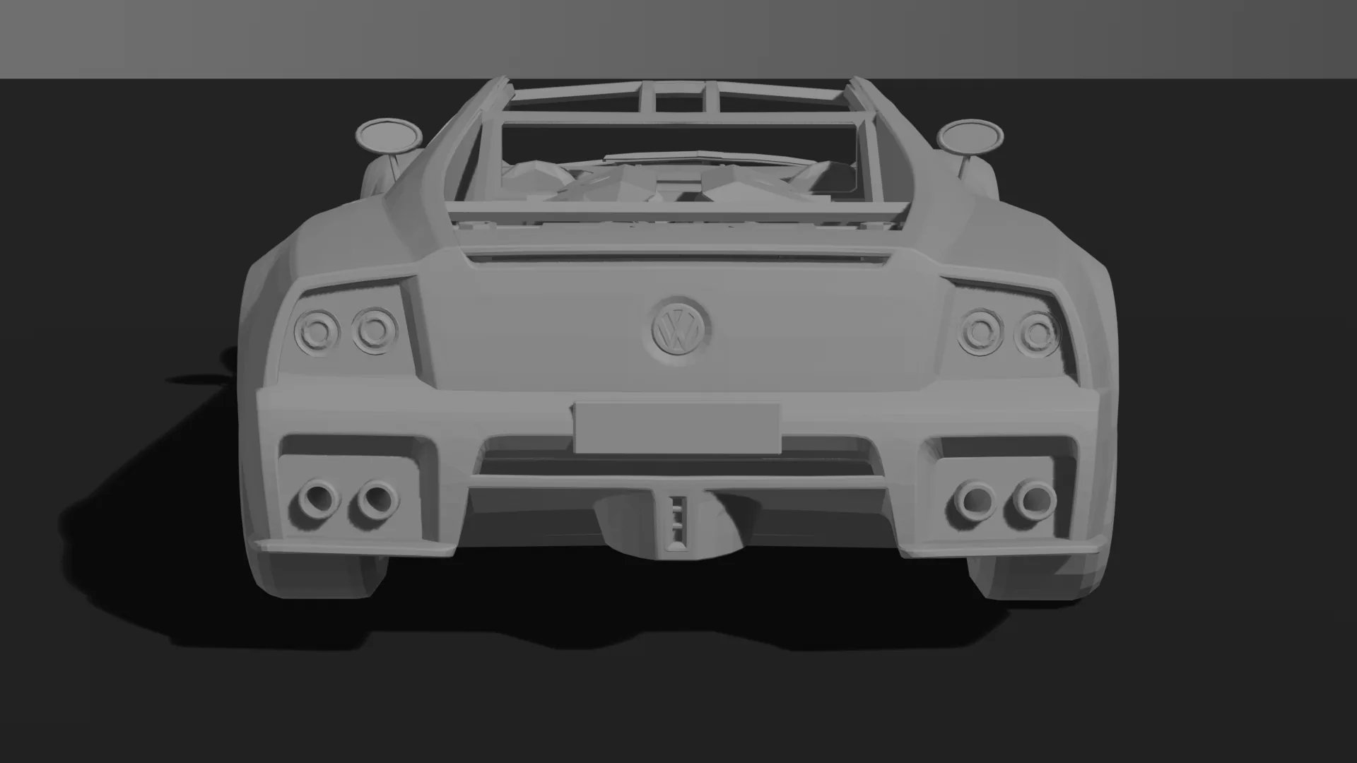 Volkswagen W12 Nardo Coupe Concept STL 3D Print Model
