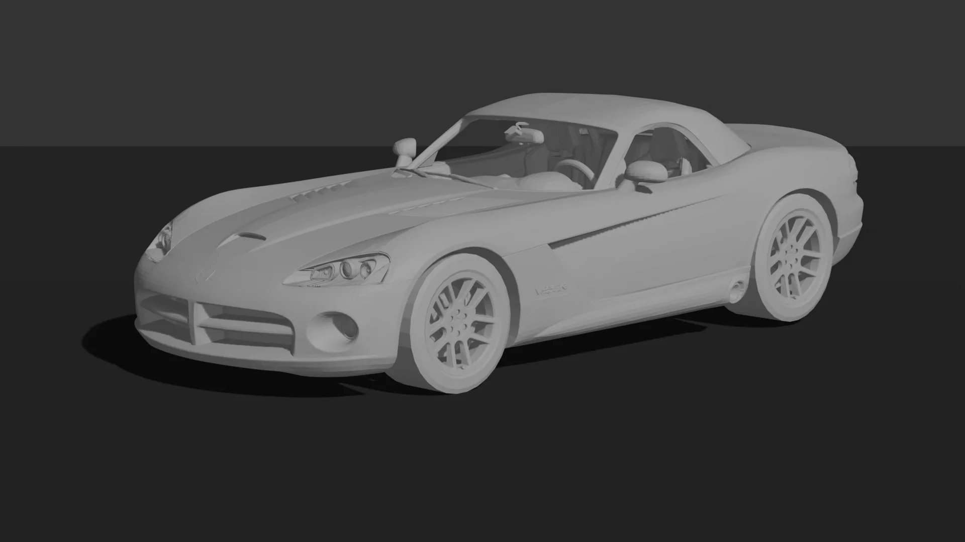 Dodge Viper SRT10 STL 3D Print Model