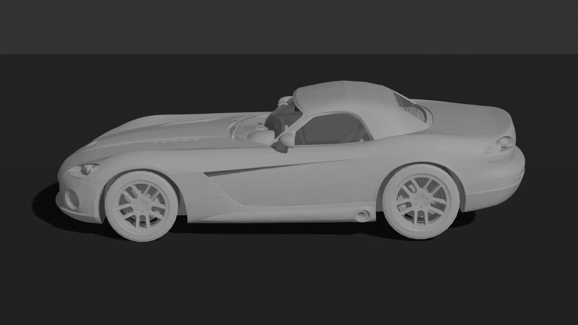 Dodge Viper SRT10 STL 3D Print Model