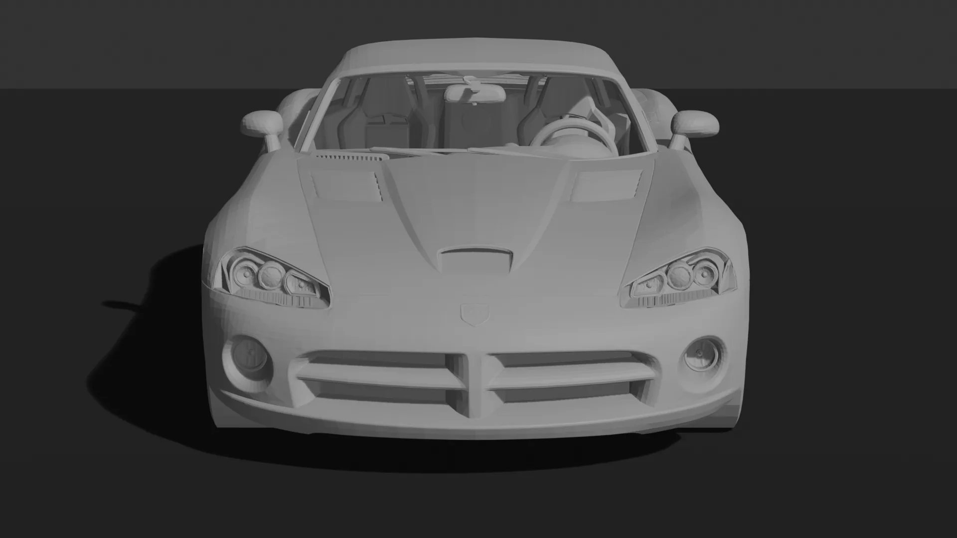 Dodge Viper SRT10 STL 3D Print Model