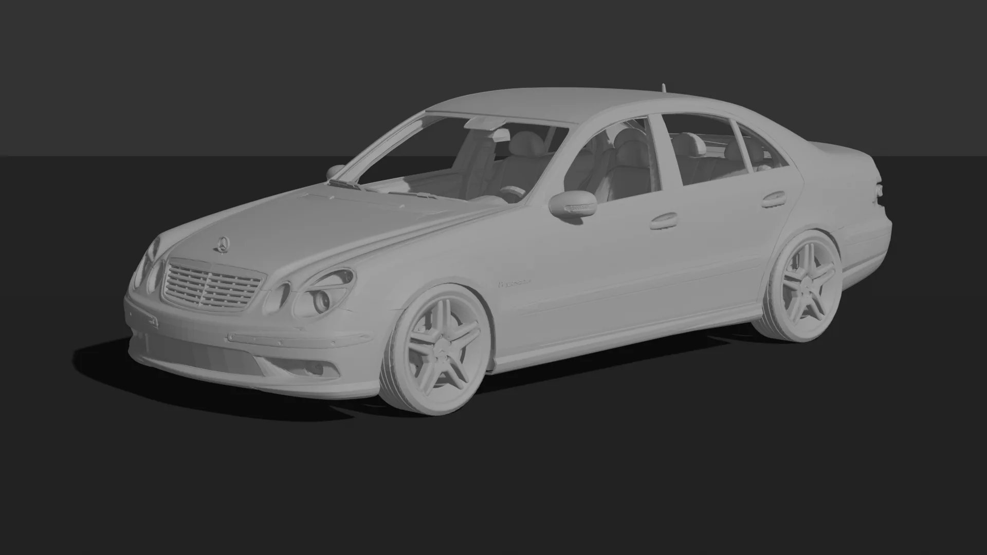 Mercedes-Benz E55 AMG W211 STL 3D Print Model