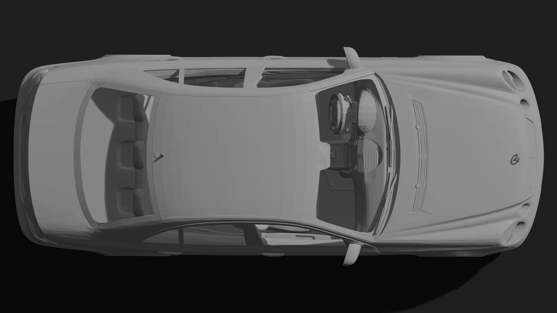 Mercedes-Benz E55 AMG W211 STL 3D Print Model